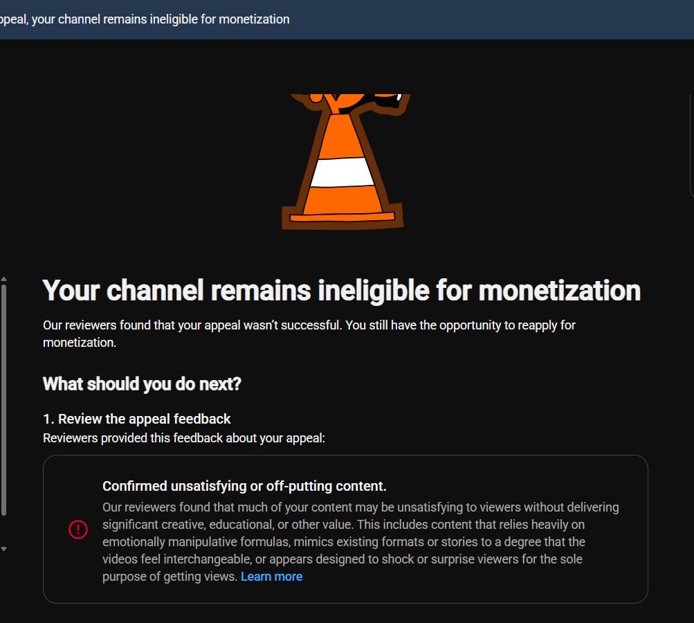 Noble5dgj's tweet photo. @TeamYouTube I’m respectfully requesting a manual review of my channel, Mr Noble Films. 

My YPP application was rejected for “unsatisfactory/off-putting content.” I submitted an appeal video explaining my creative process, original storytelling, consistent characters, editing, and custom thumbnails, but the appeal video appears to have received no views before the original decision was upheld.

I genuinely believe my channel deserves a fair human review. My content is intentionally created, edited, and presented with care, and I would appreciate clarification on what specifically is causing the rejection so I can address it.

Please help me get a proper review. Thank you. 

Support was not helpful at all and they ended the chat on me .