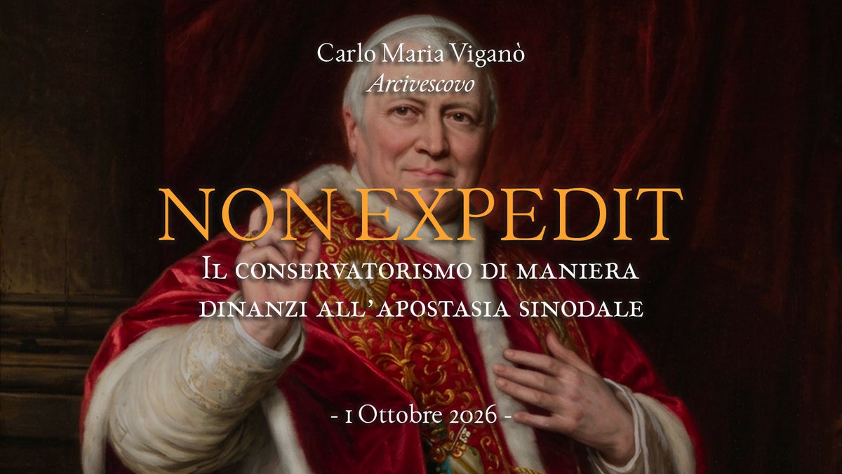 CarloMVigano's tweet photo. Un Pontefice poteva, all’Eliseo, ricordare l’eredità cristiana della Francia — Clodoveo, San Luigi, Santa Giovanna d’Arco, le Carmelitane di Compiègne — e aggiungere, con mitezza, che la libertà cristiana non è la libertà del 1789; che l’uguaglianza delle anime dinanzi a Dio non è l’egualitarismo che ha livellato altari e troni; che la fraternità evangelica ha un Padre celeste, e che senza quel Padre diventa la fratellanza delle Logge. Poteva dire che la «giusta laicità» non consiste nel mettere la vera Religione allo stesso rango delle false, e che Nostro Signore è Re anche delle nazioni in cui vige un regime repubblicano che si professa laico. Poteva, venerando la Corona di Spine a Notre-Dame, ricordare che quella Corona è di un Re, e che quel Re non si concilia con il motto coniato per deporLo. Nulla di tutto questo è «autoreferenziale». È il catechismo. Se oggi suona inaudito, è perché da decenni si è preferito l’applauso dell’Eliseo alla voce di Pio VI.
https://t.co/SGNQpDSi2P