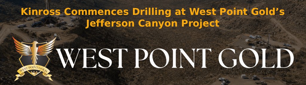 capital10x's tweet photo. Kinross Commences Drilling at West Point Gold’s Jefferson Canyon Project ⛏️ $WPG.V $KGC #GOLD 

◾️Kinross starts the clock on 4 year-option period
◾️Kinross can acquire 80% of the project for US$10 million (50% increase to WPG current cash)
◾️Only 7km from prolific Round Mountain Mine
◾️West Point retains 20% or 1% royalty

Press Release: https://t.co/6YUjk1uk84