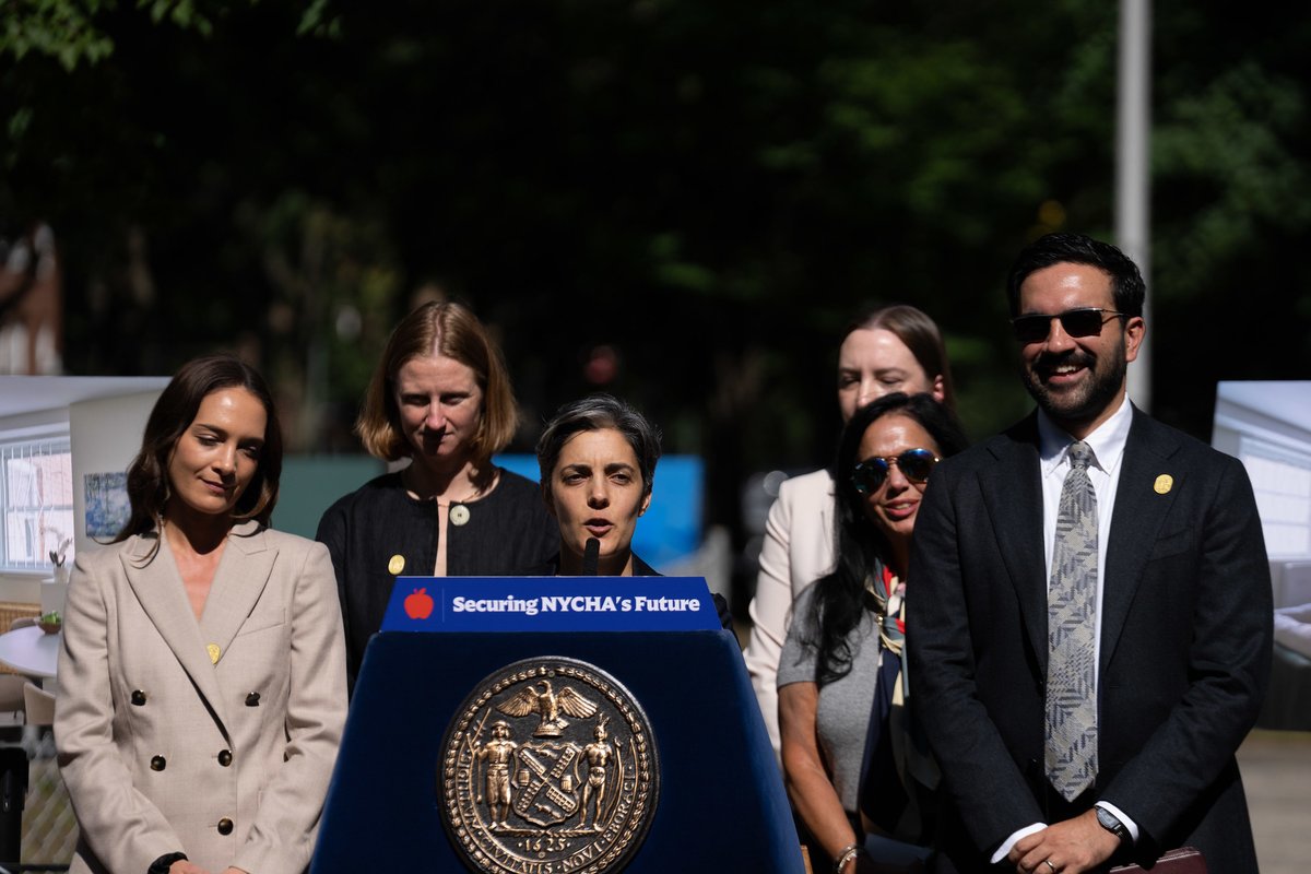 DMLeilaBozorg's tweet photo. Yesterday, we celebrated a milestone for public housing: the first NYCHA development to reach financial closing through the Public Housing Preservation Trust.

Thanks to the Trust, we're able to tap into much more, and more flexible, federal funding to make improvements -- starting with a full $607 million modernization at Nostrand Houses in Brooklyn, and more on the way.

This milestone is a testament to years of work by activists, staff from NYCHA, the Preservation Trust and the City, and most of all, NYCHA residents who have fought to reach this day.