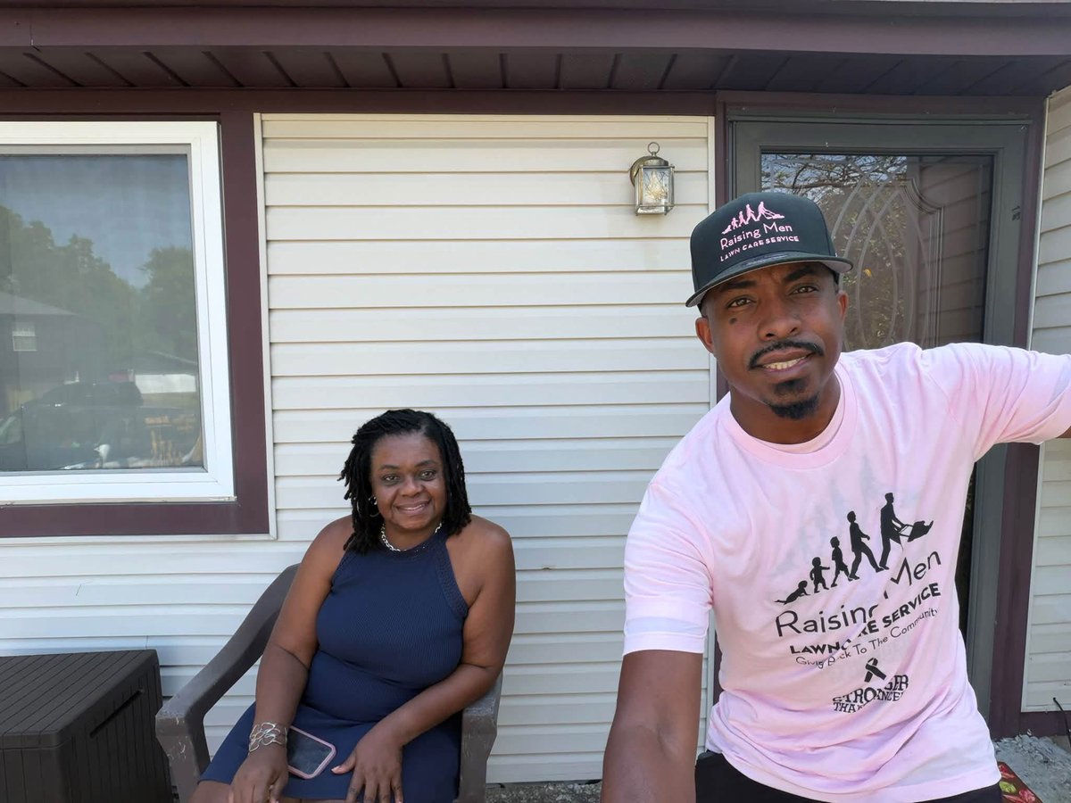 iamrodneysmith's tweet photo. Today I had the honor of meeting & mowing the lawn of Lesley Lewis, a breast cancer survivor of 31 years. She was only in her 20s when a lump she thought was a cyst turned out to be aggressive breast cancer. Given just one week to choose between a lumpectomy and a mastectomy, she turned to prayer and made one of the hardest decisions of her life. She underwent a mastectomy followed by chemotherapy. What touched my heart most was hearing her say, “31 years.” That’s 31 years of birthdays, memories, watching her son grow up, and now enjoying life as a grandmother to two beautiful girls. Just imagine all those precious moments she might have missed. Today, she’s here to share her story and give hope to others facing this battle. ❤️🎀 Be sure to check out their video in my next post.