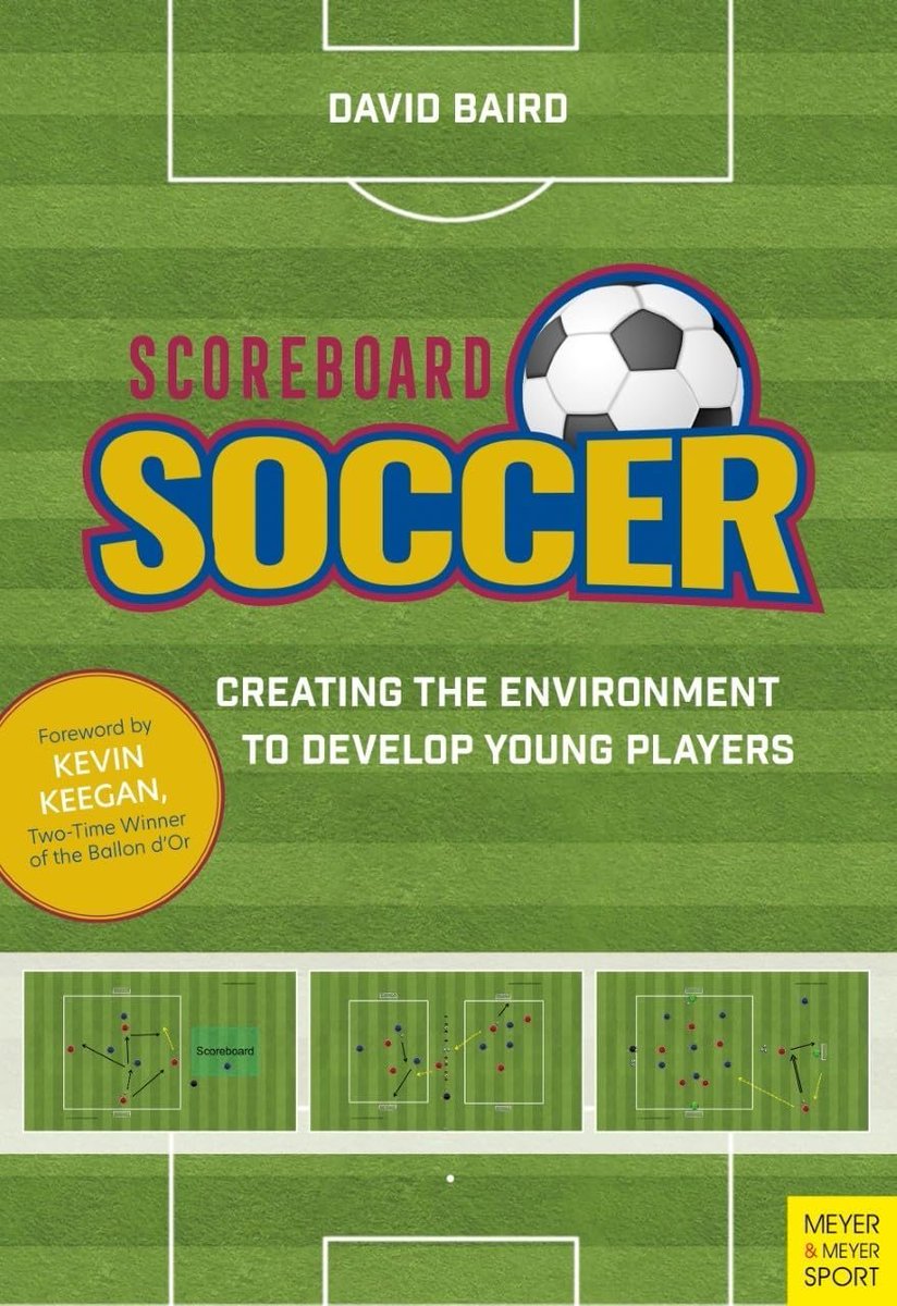 coach_kevin_m's tweet photo. *Scoreboard Soccer by David Baird*  

https://t.co/G7WrvRlyyk 

The book completely changed how I think about coaching young players. 

After reading this and speaking to David, I went from thinking that coaching was all about drills and instruction to coaching is about an environment that influences player behaviours.   

A realistic, fun, game-based environment that rewards players for positive behaviour will never fail in any training session.

Best quote :   "Give your players the space to play and to have fun. Promote positive behaviours, such as confidence, dribbling, communication, and teamwork, and above all, inspire creativity and welcome problem-solving."