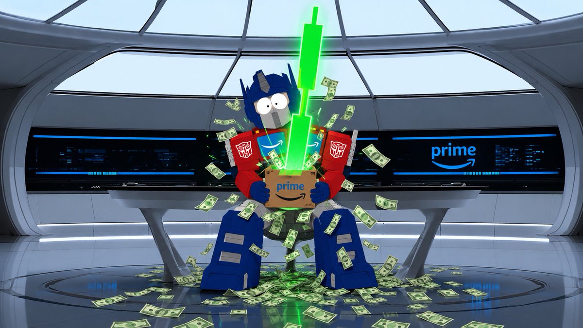 OptimusPrimeAMZ's tweet photo. When everything is down but $PRIME is up https://t.co/siLhLjoSAN