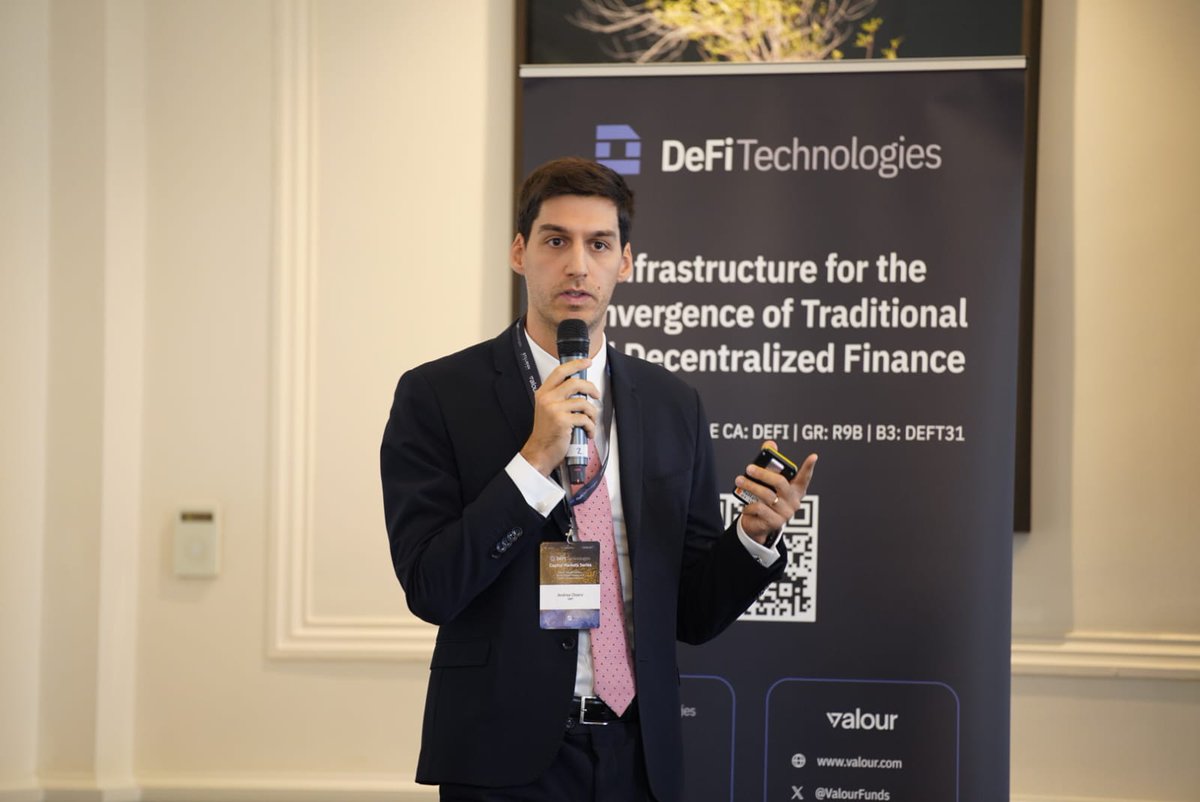 DeFiTechGlobal's tweet photo. 🇬🇧 The DeFi Technologies Capital Markets Series took place today in London.

The session brought together leaders from traditional finance and digital assets to examine how digital assets fit within a diversified portfolio and what regulated, exchange-listed exposure looks like in practice. 

We thank our speakers for their contributions:

🔹 @Forson, President of @DeFiTechGlobal and Chief Growth Officer of @ValourFunds
🔹 Andrea Disarò, Principal, Structured Products & Quantitative Analysis at @DeFiTechGlobal 
🔹 Fiona Boal, Managing Director & Global Head of Equities at @SPDJIndices
🔹 Juan Ignacio Ibañez, Executive Director at the @MiCA_Alliance
🔹 Lynn Maxwell, Head, Strategic Client Engagement at @SPGlobal
🔹 Lorna Hutchman, Partner at @PartnersPenrose
🔹 Mariana de la Roche Wills, CEO of @BlackVogel_
🔹 @MarinaMarkezic, CEO of @EuEthInstitute

We also thank our partners, the Canada-UK Chamber of Commerce, @SPGlobal, @BlackVogel_, @OMFIF, and @PartnersPenrose for their support.

For participation and partnership opportunities at upcoming editions, please contact events@defi.tech.

@DeFiTechGlobal | @ValourFunds | @DigitalStillman