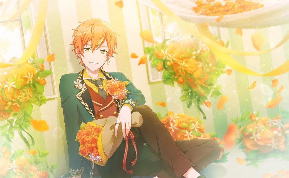 25mariuses's tweet photo. do you guys ever think abt how if akito was to ever marry someone he would wear a green suit. https://t.co/1GSEuxIrJZ