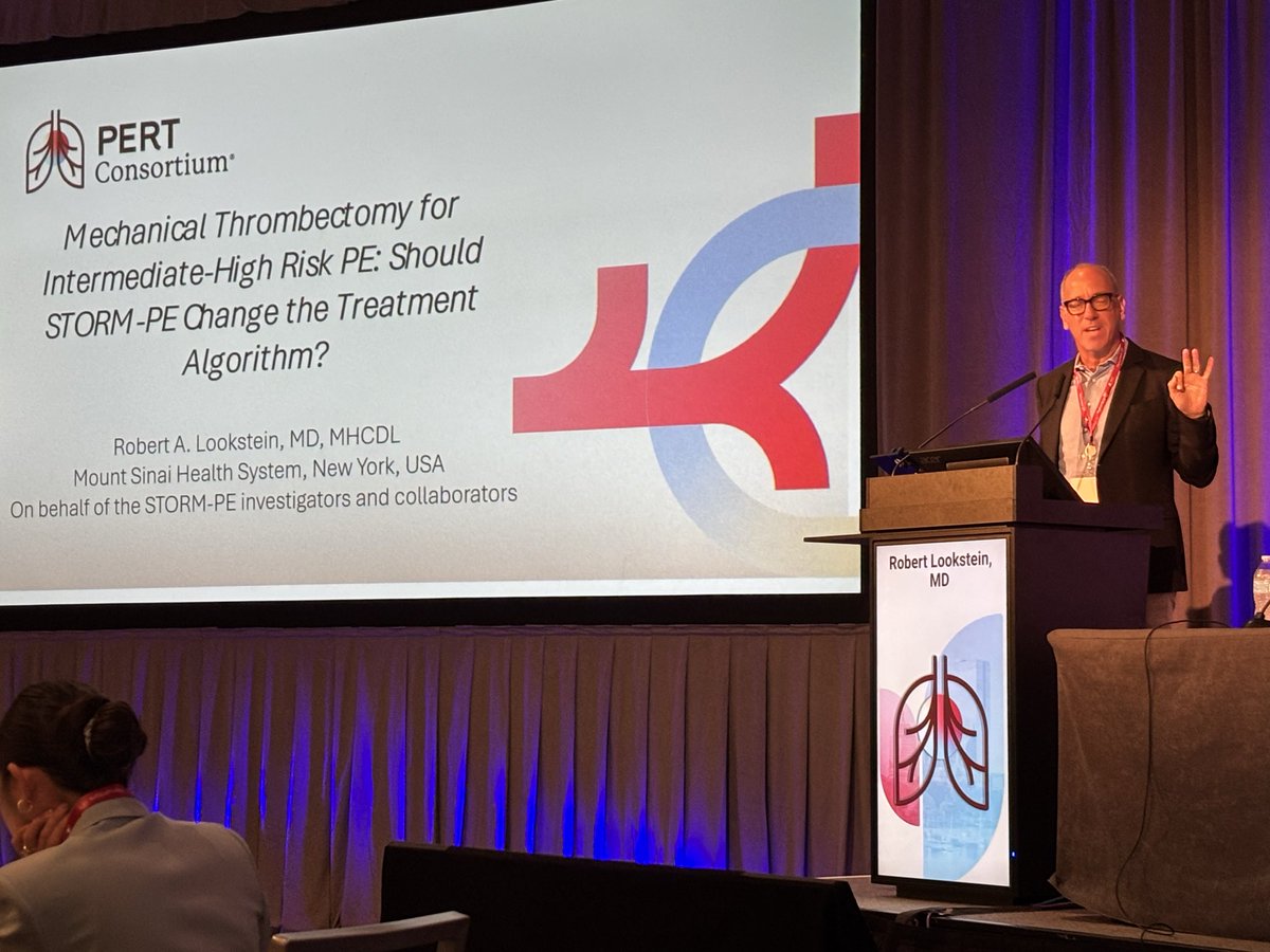 PERTConsortium's tweet photo. “If someone would have told me years ago that we would have 3 positive RCTs for endovascular treatment of PE within 12-18 months, I wouldn’t have believed you. We are in the golden age of advanced therapies for PE” -Dr Robert Lookstein, MD https://t.co/fl0SdFTs6m