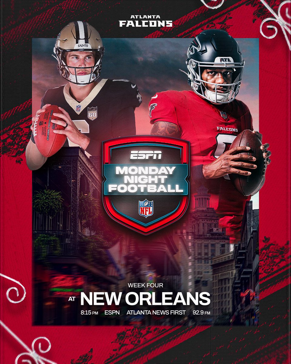 AtlantaFalcons's tweet photo. Big stage in the Big Easy https://t.co/q6yaiQu02j