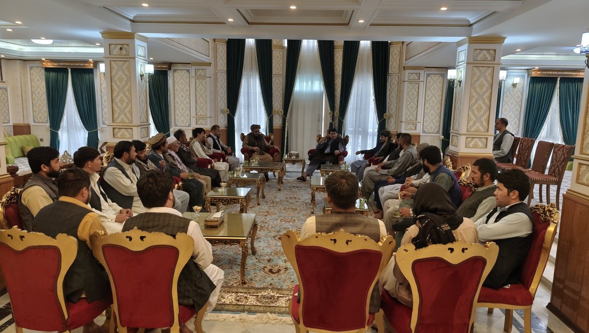MahdaviOffice's tweet photo. پس از بازگشت مع الخیر محترم دکتر مهدوی از سفر خارج از کشور؛ امروز پنجشنبه ( ۹ میزان ۱۴۰۵) مجموعه های مختلف مردمی از ولایات مختلف به ملاقات ایشان حضور یافتند.

دفتر مطبوعاتی داکترجعفر مهدوی
کابل ـــ ۹ میزان ۱۴۰۵ https://t.co/PVRFRRBWmi