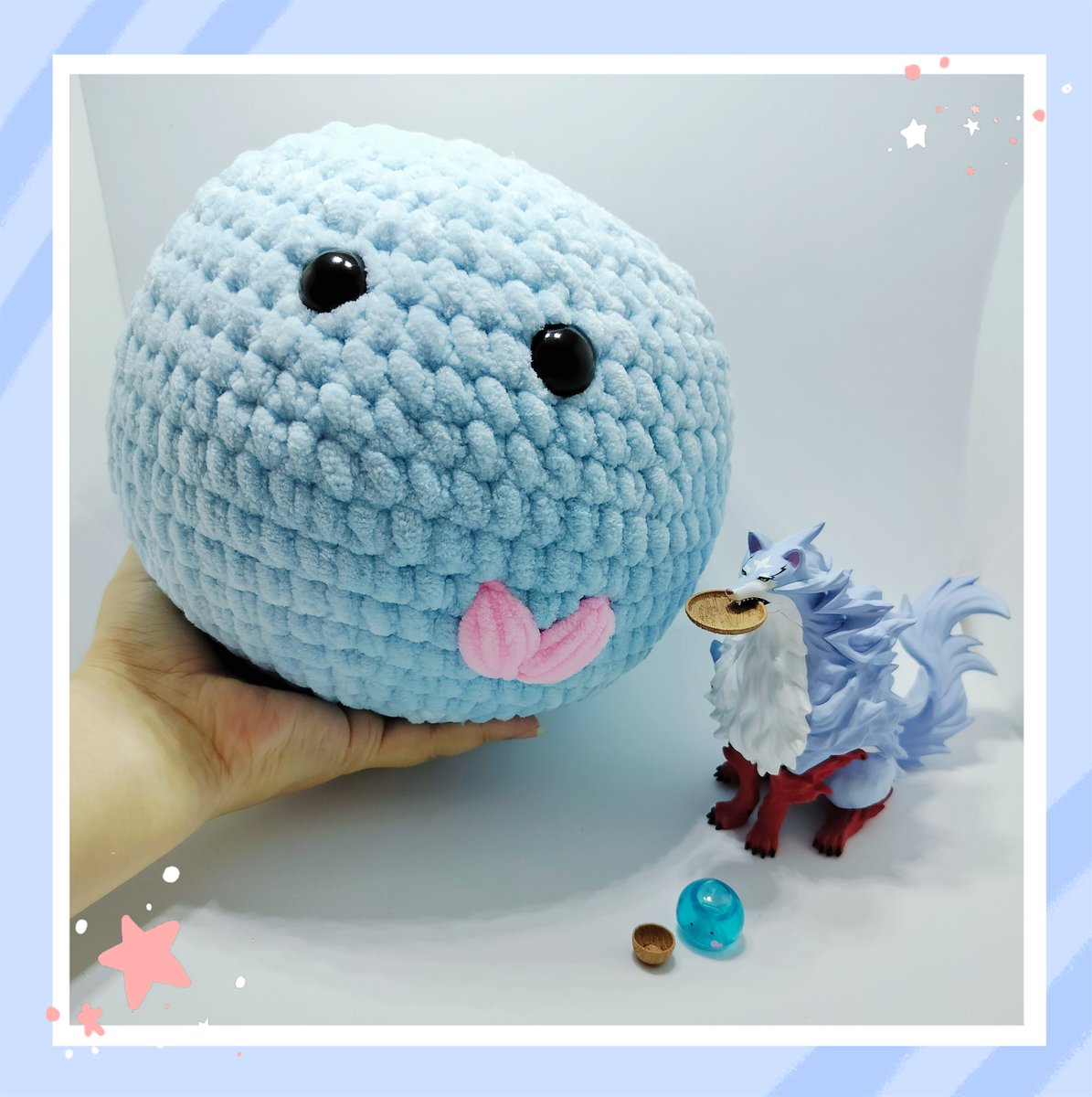 Yarnitbunny's tweet photo. Jumbo Life-sized Sui plush! https://t.co/xnFctyMZdm