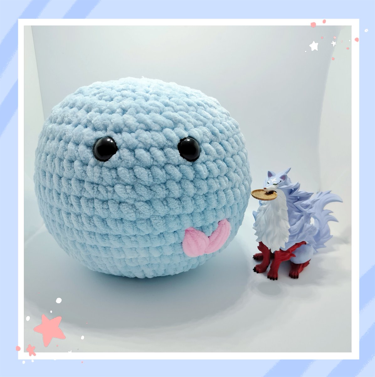 Yarnitbunny's tweet photo. Jumbo Life-sized Sui plush! https://t.co/xnFctyMZdm