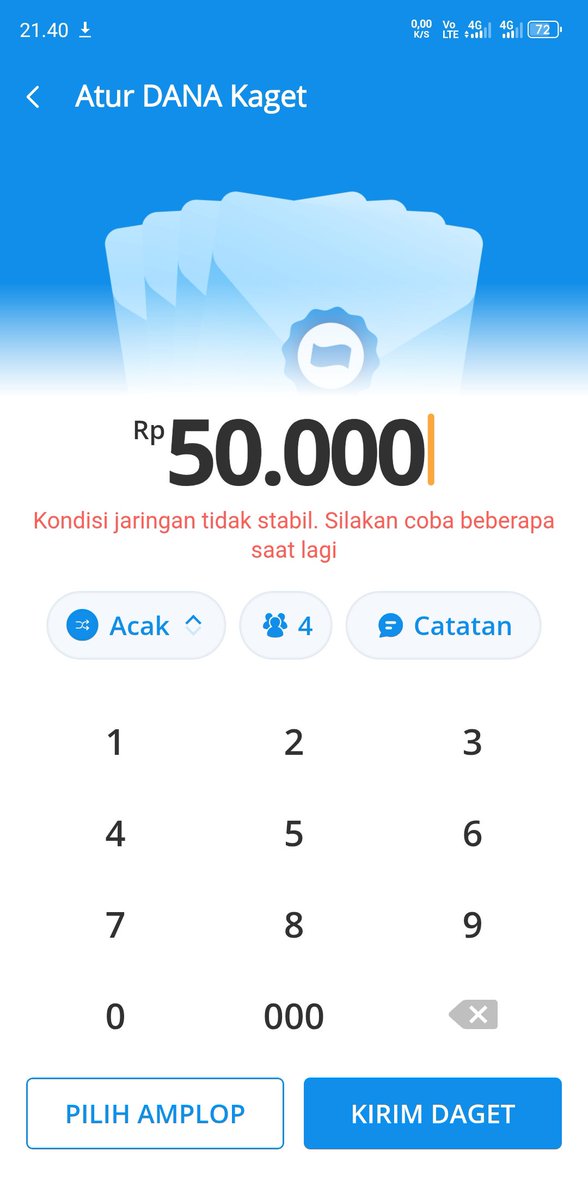 IMPNEC_ID's tweet photo. Waduh, Dana error kah? Sinyal bagus tapi gak bisa😢 https://t.co/T35eJsW4IS