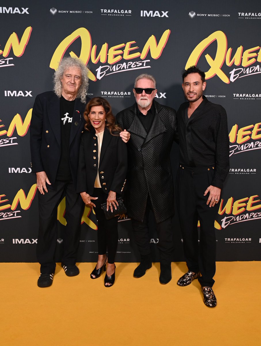 QueenWillRock's tweet photo. Last night, Queen Budapest received its UK premiere at the BFI IMAX in London, marking the first time the newly restored 4K presentation has been shown in IMAX anywhere in the world.

The event was attended by Sir Brian May and Roger Taylor, who took part in a Q&A following the film.

Also in attendance were Freddie Mercury’s sister, Kashmira Bulsara, and her family, along with many of the crew involved in the restoration.

The response from the audience was ecstatic. Fans around the world can experience Queen Budapest on the big screen from Wednesday 7 October for a limited time only.

Find your nearest cinema at https://t.co/f50OtsNCUy