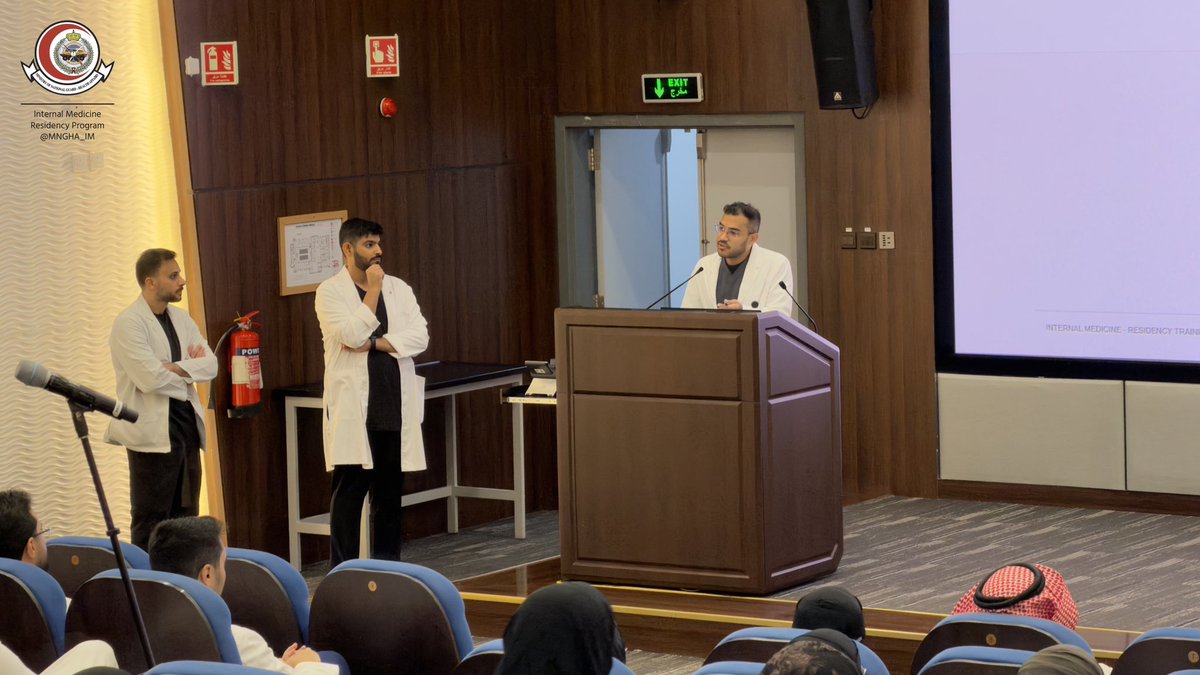 MNGHA_IM's tweet photo. Today, we're delighted to welcome our new R1 residents! ✨

With our Chairman of Medicine, Dr. Abdulrahman Alrashid

Wishing you a wonderful start to your Internal Medicine residency and a journey full of learning, growth, and memorable experiences.

Welcome to the team! 🩺📖 https://t.co/wgn24h29nh