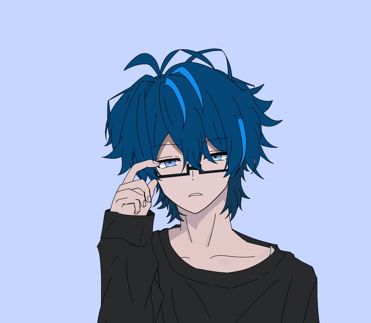 iwa_ayayaya's tweet photo. 駆け込みメガネの日👓
＃メメリ絵 https://t.co/Sr7kDSuPAX