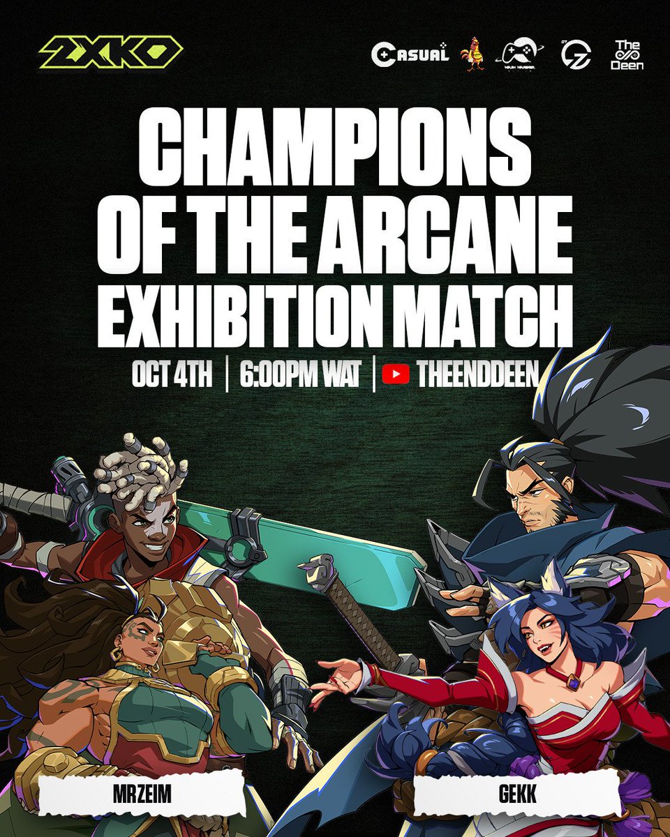 2XKOMadrid's tweet photo. ¡Buenas tardes a todos!🗣️
Tenemos esta semana cargadita de Showmatches organizados por la comunidad de Nigeria, gracias a @theenddeen!!

🎮Viernes 2; @byElPatoCuak vs Tegahxm - a las 19h!
🎮Domingo 4; @MrZeimFGC  vs Gekk - a las 19h!

Se pueden ver en: https://t.co/lAbNVovLlm https://t.co/sT1PcQHNkW