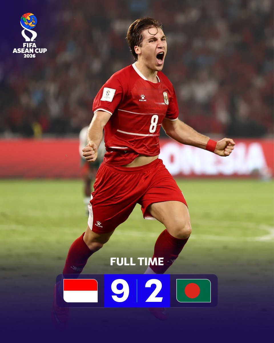 FIFAWorldCup's tweet photo. Indonesia book their place in the Final after a Group A thriller! 🇮🇩🤯

#FIFAASEANCup https://t.co/JXf2lHzkEr