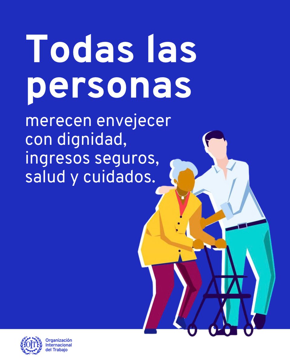OITAndina's tweet photo. En el #DíaDeLasPersonasDeEdad, destacamos un desafío clave:

▶️Garantizar sistemas de protección social capaces de responder al cambio demográfico, con pensiones adecuadas y servicios de salud y cuidados de largo plazo que respondan a las necesidades de una población que envejece https://t.co/VdPGXEIdAg