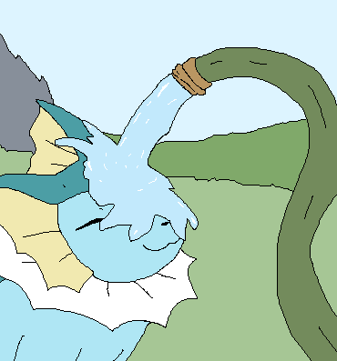 RoeRichard33476's tweet photo. vaporeon reminder to stay hydrated
(it's refreshing and refishing) https://t.co/NwGpos1fYx