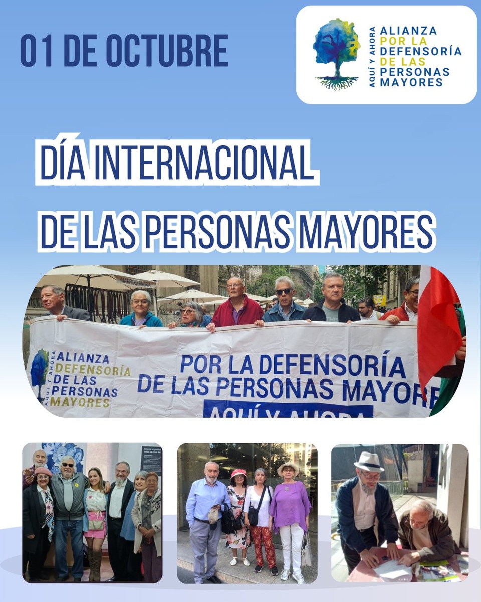 DefensorMayores's tweet photo. En este Día Internacional  reafirmamos nuestro compromiso inclaudicable con la exigibilidad y defensa de todos los DDHH de las P. Mayores, contemplados en la Constitución, la Convención Interamericana y otros tratados y en las leyes de la República, desde la visión de la sociedad https://t.co/obgd7sYjdZ