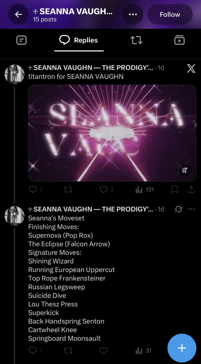 uwasprodigy's tweet photo. ★.  @voxsirenis you stole literally all of MY hardwork. You stole my titantron and my FULL MOVESET FROM MY INSTAGRAM. Stop pretending to be me and get a damn life man. You look ridiculous. 

Here https://t.co/xNlkiKLZYI