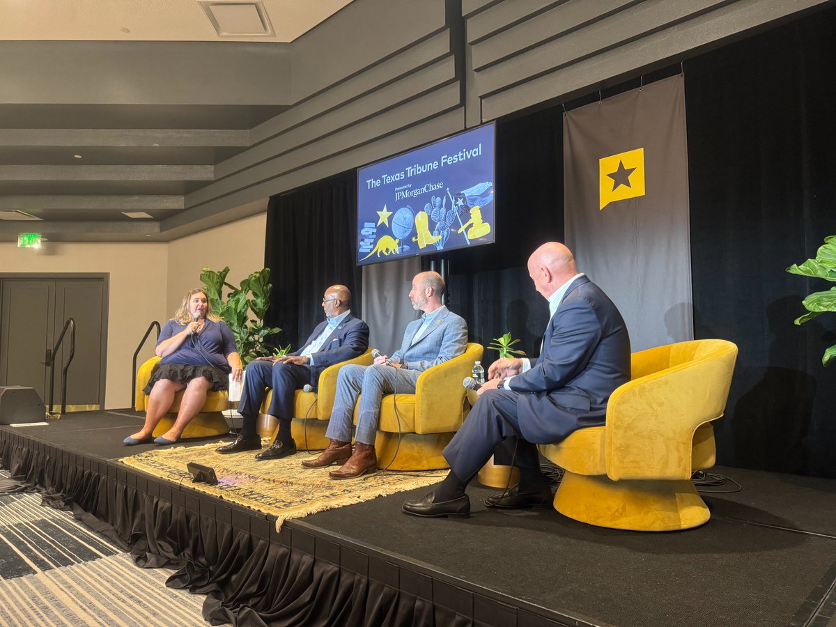 ForFreeMarkets's tweet photo. Texas businesses thrive when policy rewards investment and keeps America competitive.

ICYMI: AFFM Advisor @RepKevinBrady joined Brownsville Mayor John Cowen, former U.S. Trade Representative Ron Kirk and @efindell at #TribFest26 for a conversation on Texas, trade, and protecting our free markets.