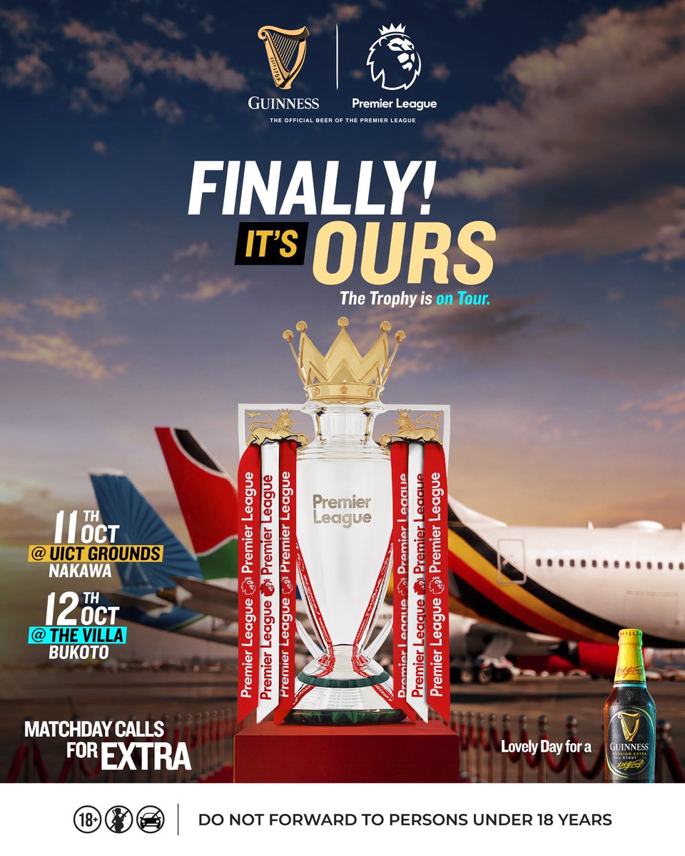 97fmRadiocity's tweet photo. 📍 11 Oct — UICT Grounds, Nakawa

📍 12 Oct — The Villa, Bukoto

FINALLY! ITS OURS!

#GuinnessMatchday #WeAreExtra https://t.co/eDLaqKJa1I
