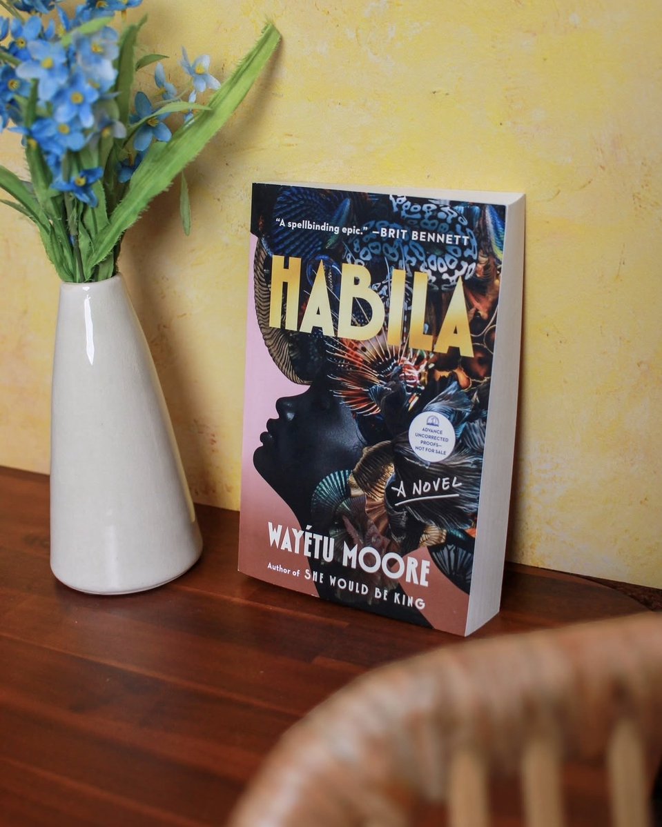 penguinusa's tweet photo. From the acclaimed author of SHE WOULD BE KING, a dazzling and daring work of magical realism that weaves through the lives of a Liberian immigrant family and the water goddess who haunts them.

Inspired by the African legend of Mami Wata, HABILA follows a young girl named Melanctha who discovers she's been granted the ability to breath underwater by half woman, half sea deity: Habila. With this power, she is also gifted a comb that, if touched, can lure people into the water and make them disappear for good.

In lush, lyrical prose, Moore crafts an elegant story that probes the corners of womanhood and motherhood, immigrant identity, and the legacies wrought by men who take but never give back.

On sale January 12th, 2027! Preorder your copy now: https://t.co/KuXwWMT4Sb
