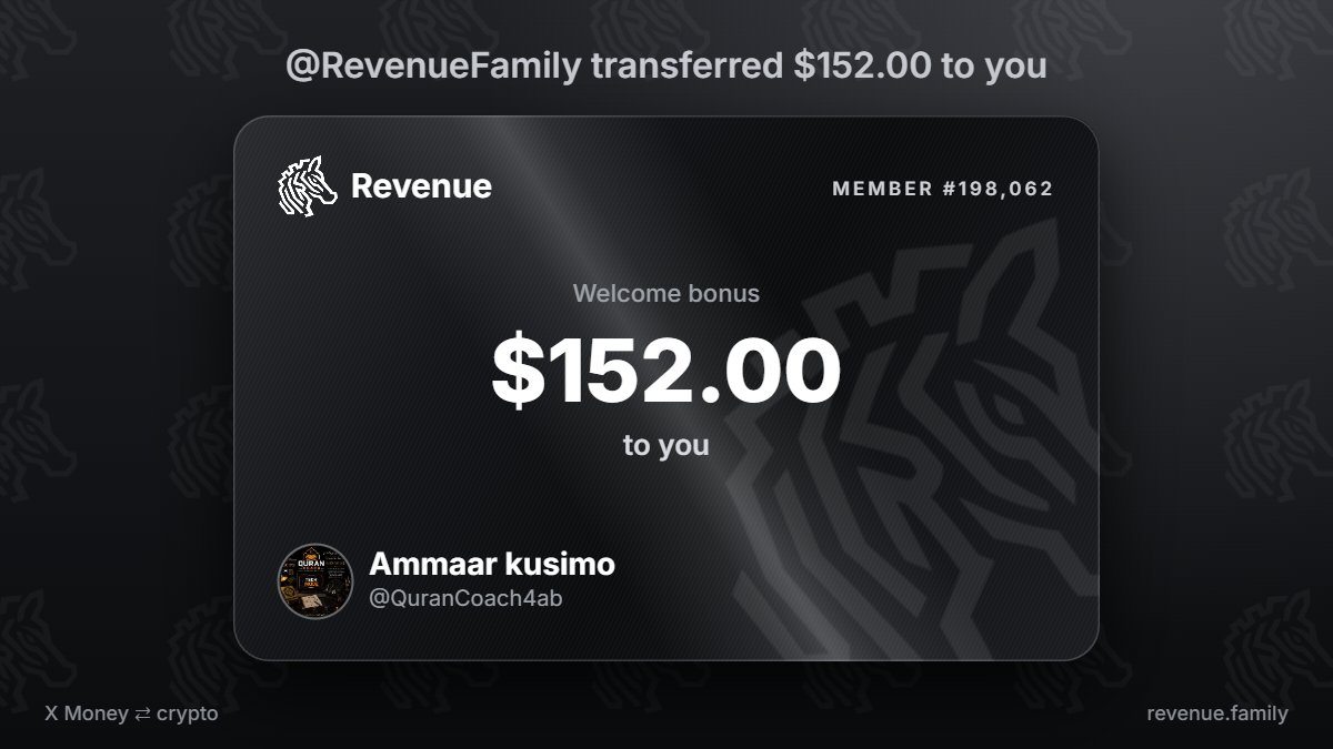 QuranCoach4ab's tweet photo. @RevenueFamily @RevenueFamily started me with $152.00 https://t.co/4uhfQMwb4M