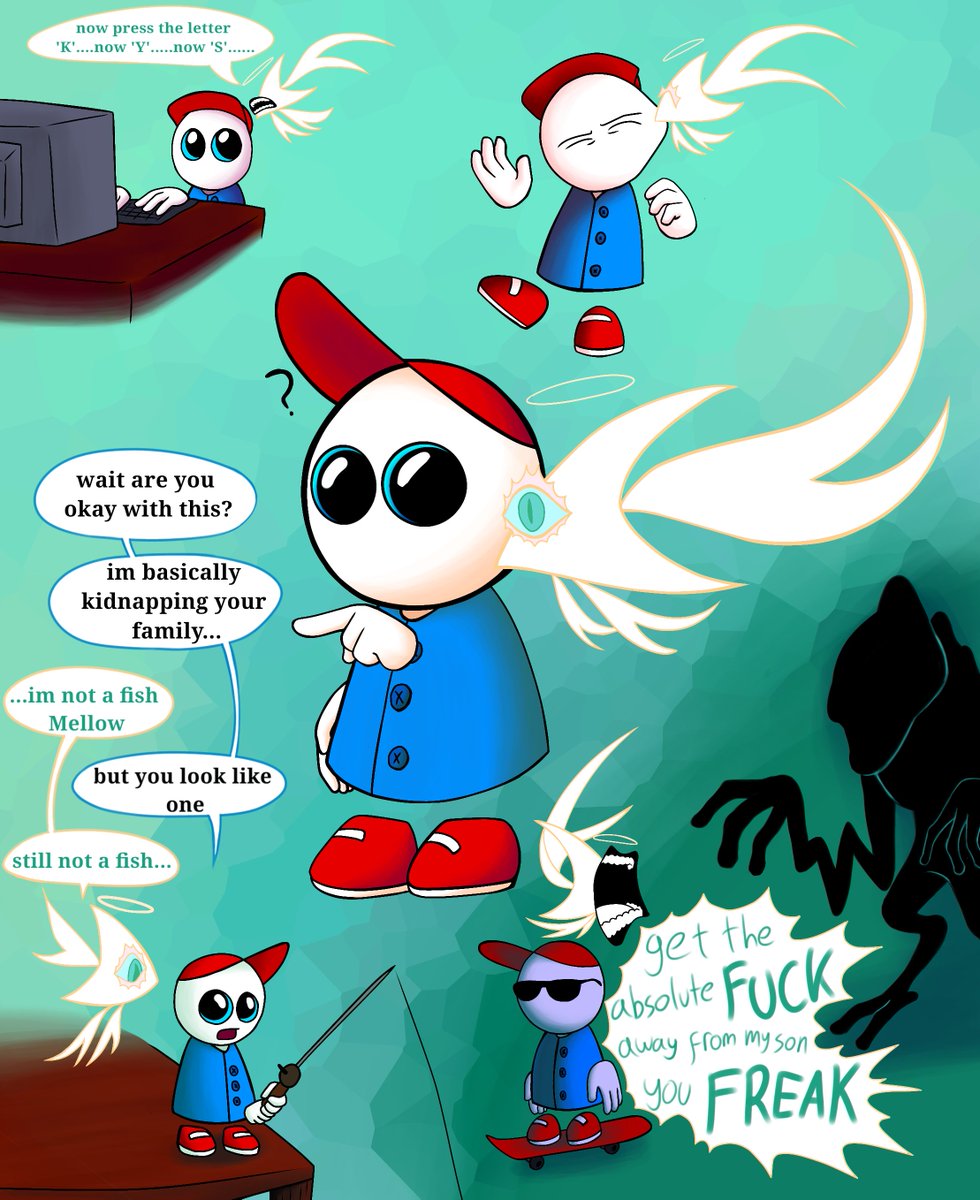 justmyos's tweet photo. I had this thought when looking at endacopia fanarts where people would draw the guardian angel as a cursor with an eye and i kept thinkin it looked like an angel fish and i put two and two together and we got guardian angel fish!!
#endacopia #endacopiafanart https://t.co/ACKlGIX2aD