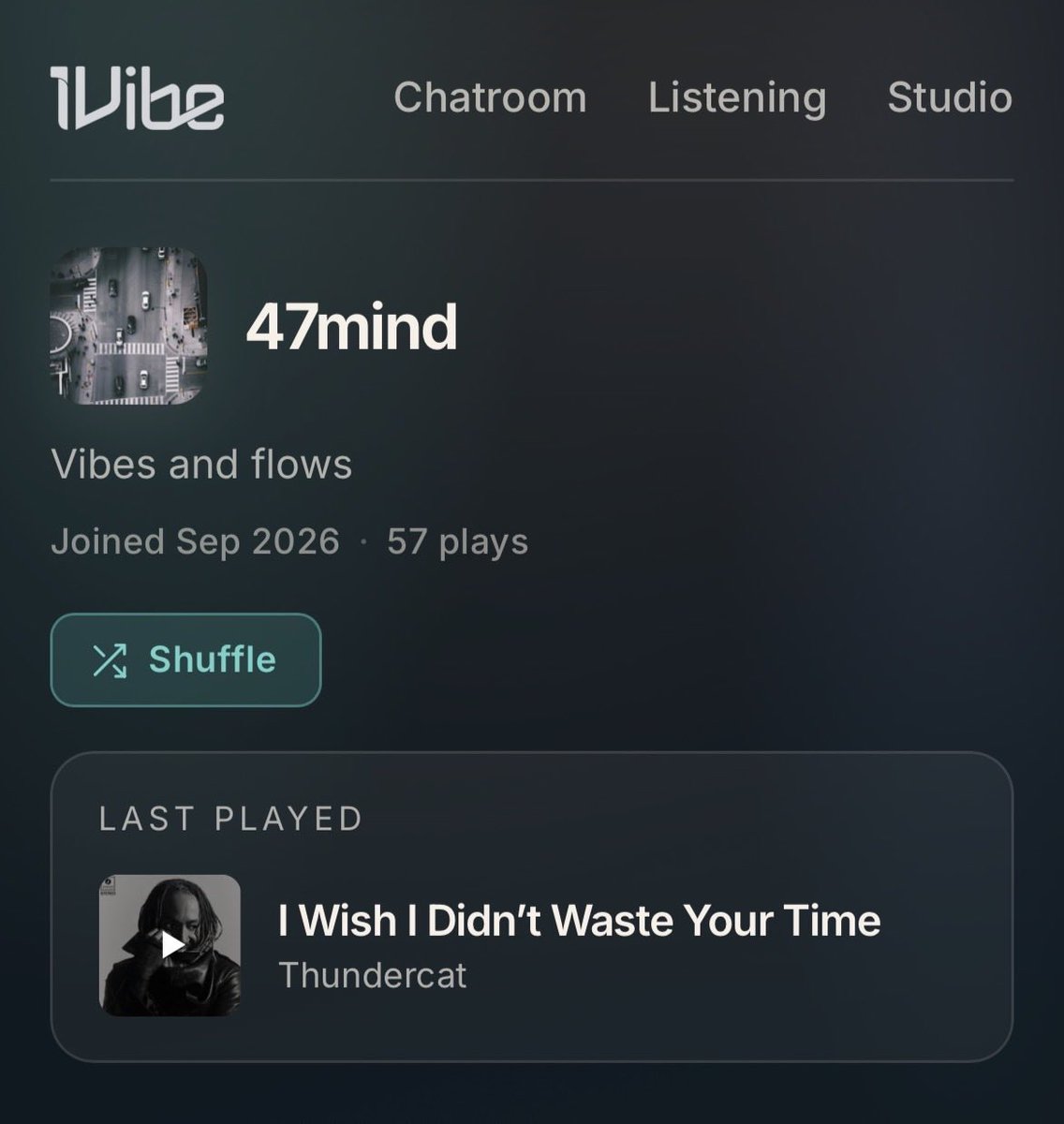 1vibe's tweet photo. Introducing: Profile Shuffle 🔀 

Turn anyone’s profile into a radio station. One tap shuffles everything they’ve curated. 

Try it at: 

https://t.co/gcgOfU6aiZ 
https://t.co/1CY4ulIkZm
https://t.co/DrfnTZwoPo
https://t.co/IK39tzw4v6 https://t.co/Htz7UnffBU