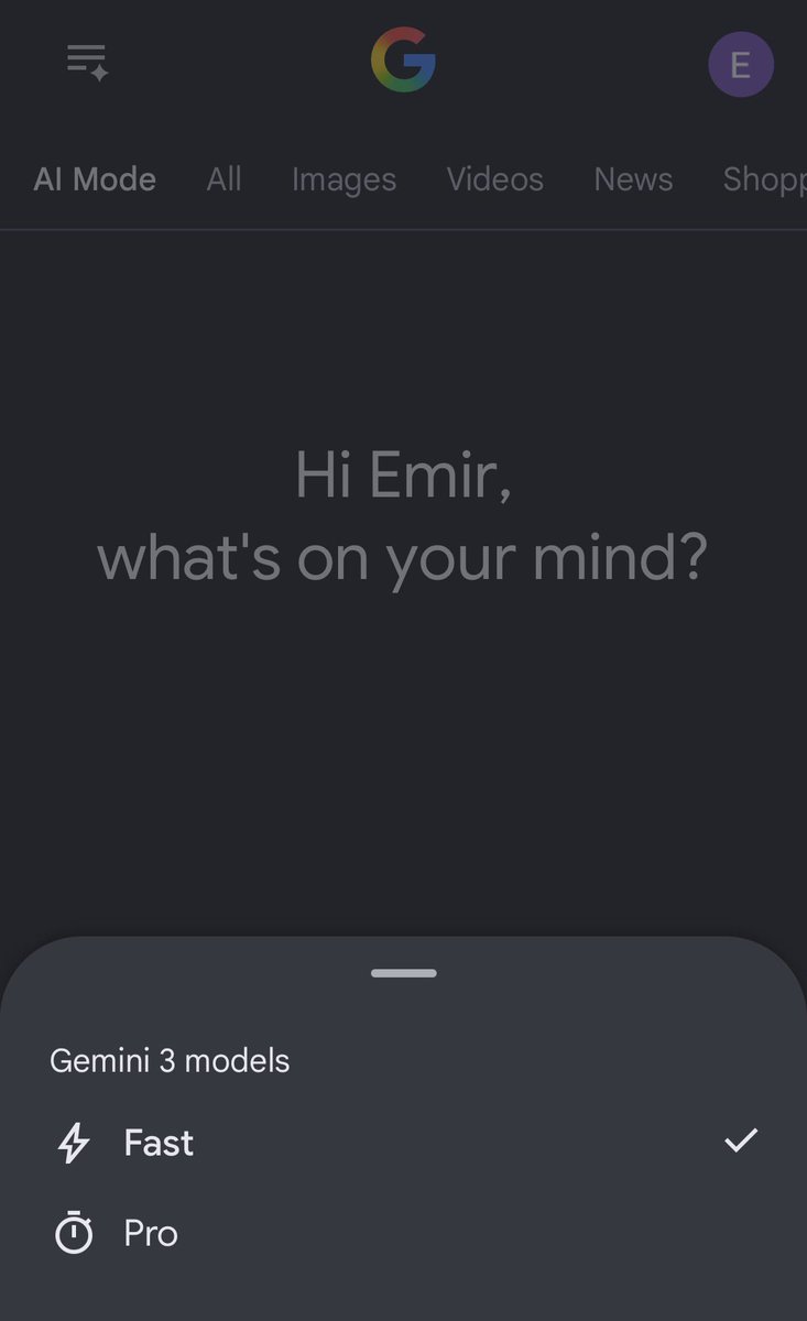 Emir813584's tweet photo. @mauromuhammet aynı şey google arama motorundaki yapay zeka da gemini fakat en güncel bilgiyi web sitelerinden en spesifik şekilde edindiği için bize daha iyiymiş gibi geliyor. normal gemininin eğitim verisi eski olduğu için tam olarak güncel bilgiyi veremiyor ondan ai mode daha iyi geliyor https://t.co/IWPOdqTfGm