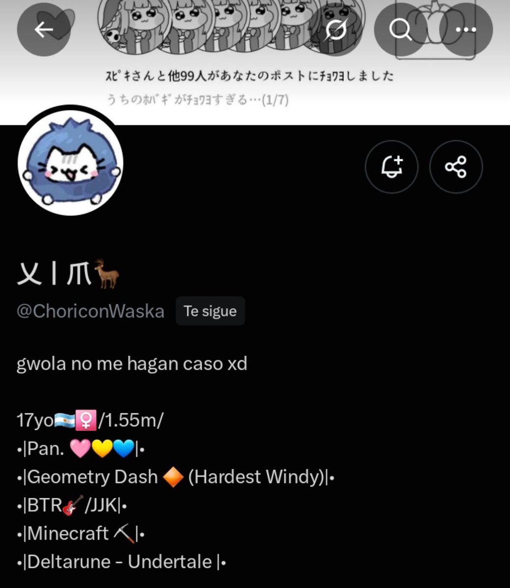 KasaneTomos0401's tweet photo. Sigan a mi amiga @ChoriconWaska porfa que es nueva en esto de twitter y le iluciona mucho tener 100 seguidores ❤️‍🩹❤️‍🩹❤️‍🩹 https://t.co/mq3pS03wDP