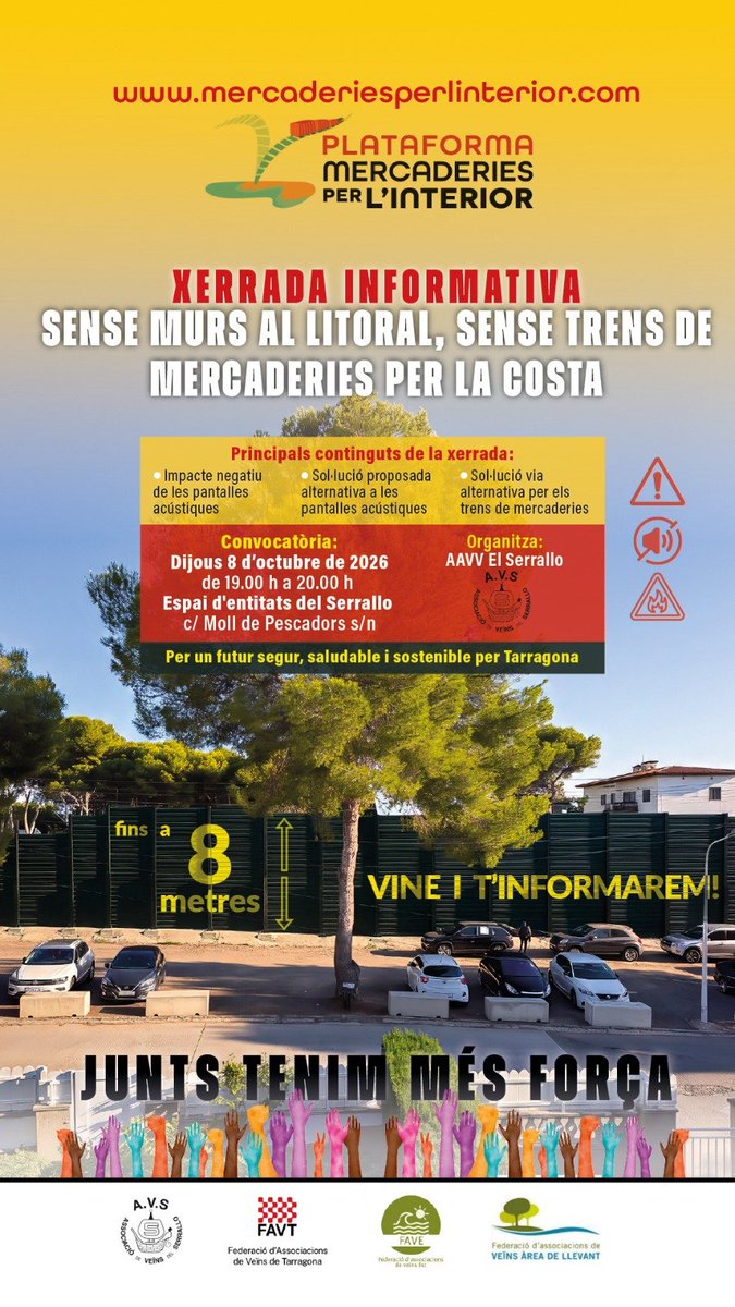 perlinterior's tweet photo. Propera xerrada a El Serrallo, #tarragona
Us hi esperem!!!
@FAVTTarragona
#ttgn #tarraco
#corredormediterrani
#altafulla #torredembarra https://t.co/wQD5zXqDKi