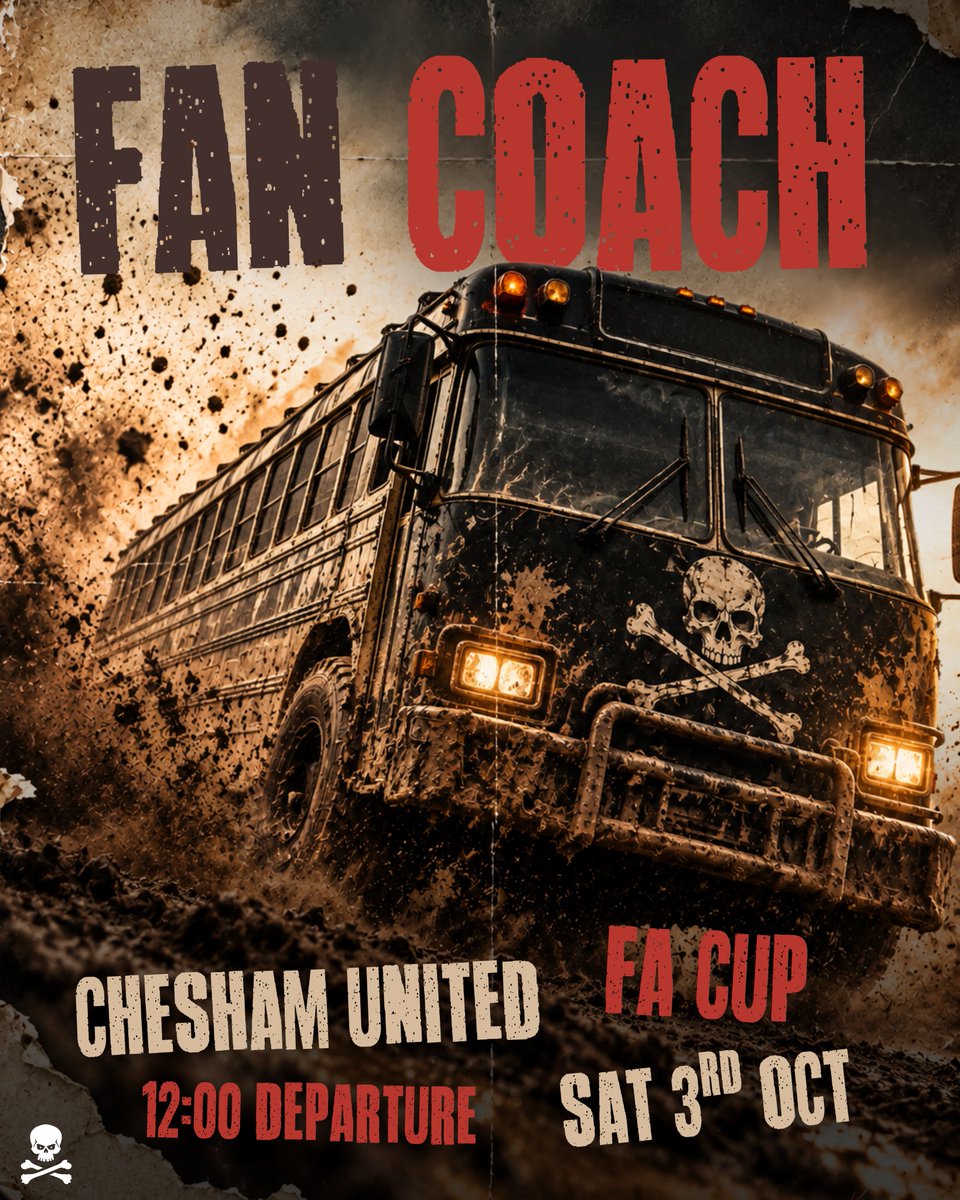 realbedford's tweet photo. Our FA Cup campaign continues 😤🏆

Due to high demand, we’ve upgraded to a bigger fan coach, meaning even more Pirates can make the trip 🚌

Tickets are going fast, so secure your seat now and back the Pirates on the road. 

ℹ️ | https://t.co/FrVxeCFog5 https://t.co/EO0o2mw2fS