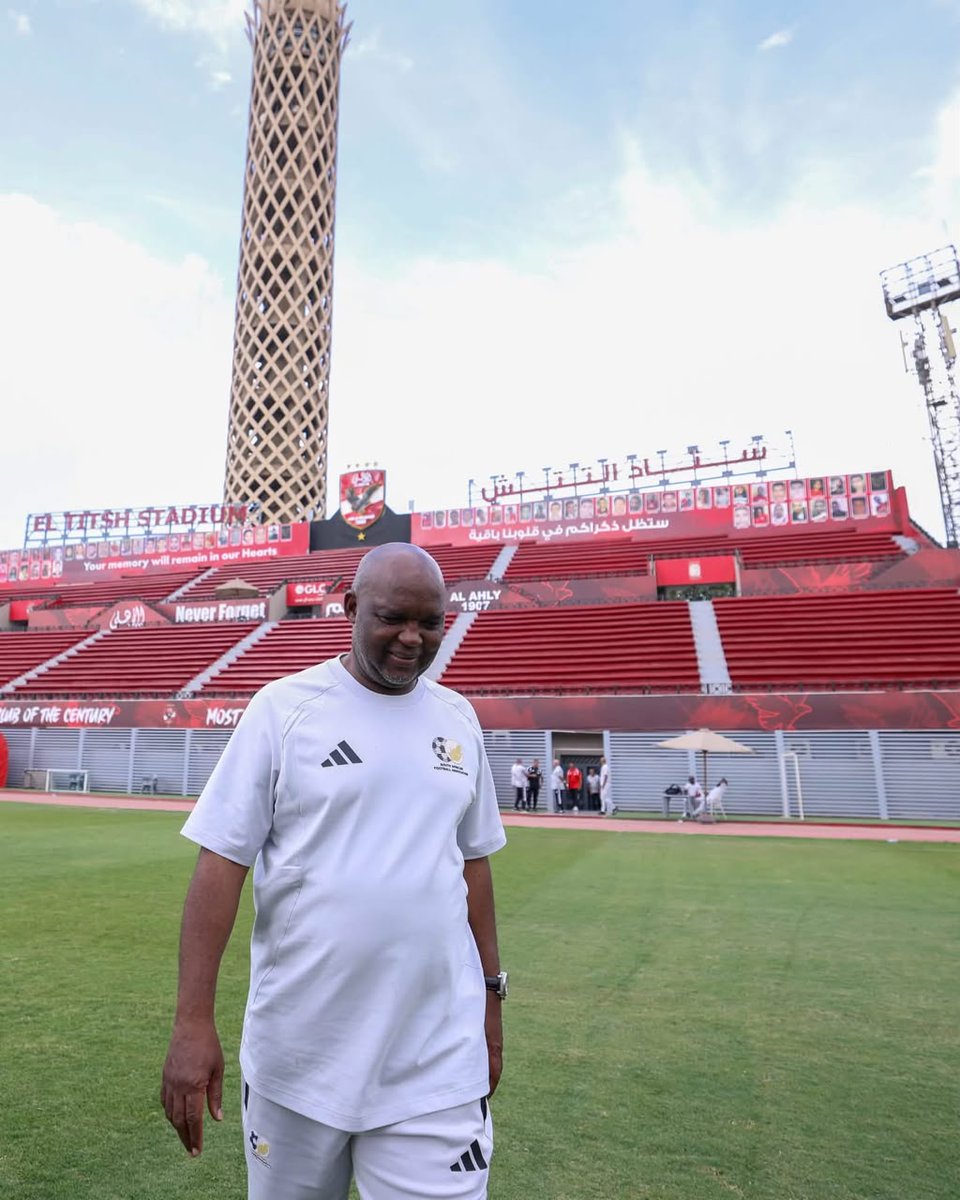 Lorenz_KO's tweet photo. Bafana Bafana coach Pitso Mosimane and his technical team received an invite from Al Ahly. 🇿🇦 x 🇪🇬

Returning to his old stomping ground in Cairo where he secured two #CAFCL titles. ✨ https://t.co/3K4dD0lPN2