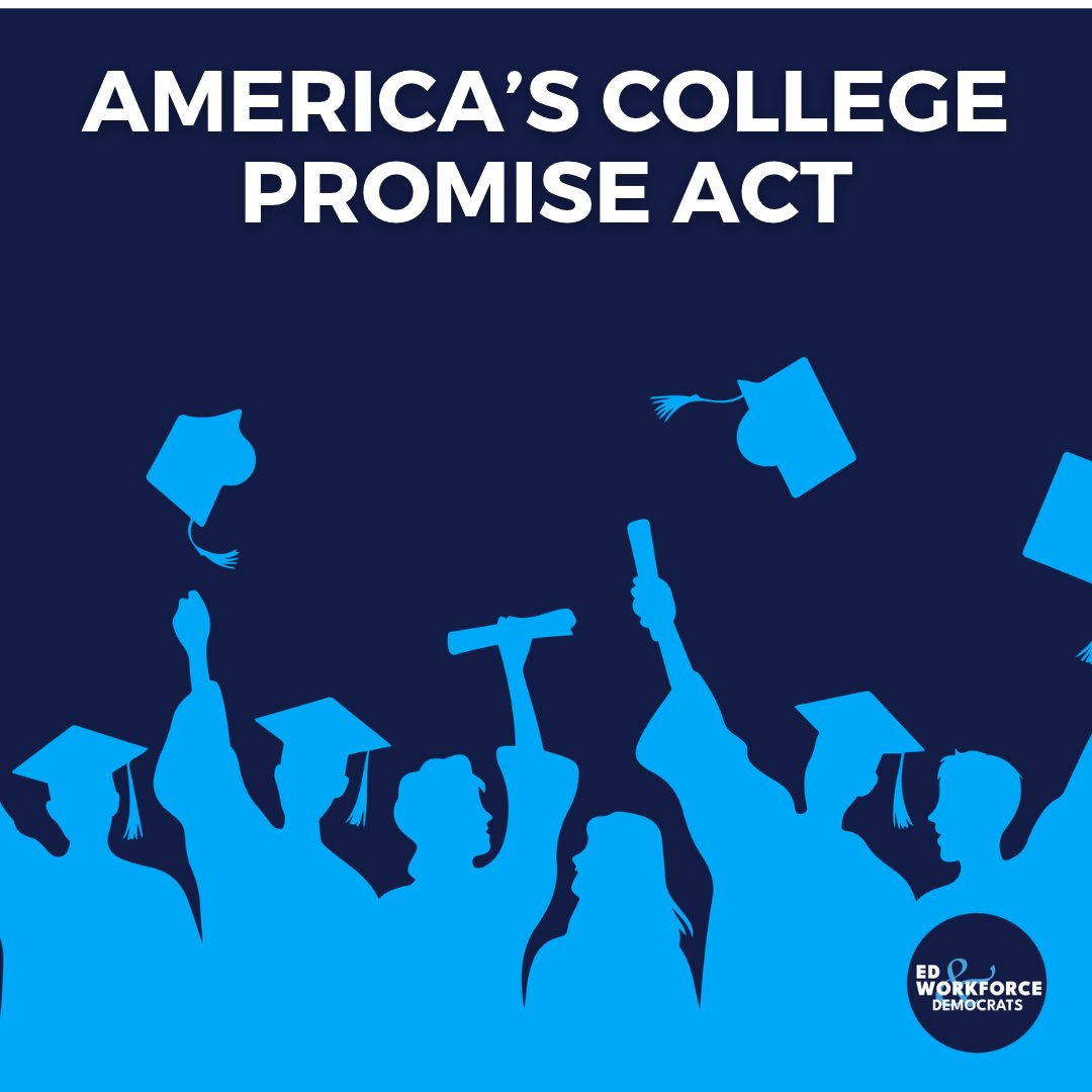 EdWorkforceDems's tweet photo. Chronic underfunding of community colleges is jeopardizing their ability to support their students and communities.

America's College Promise Act would waive tuition for eligible students at community colleges and two-year Tribal Colleges and Universities. https://t.co/VIrvAAmney