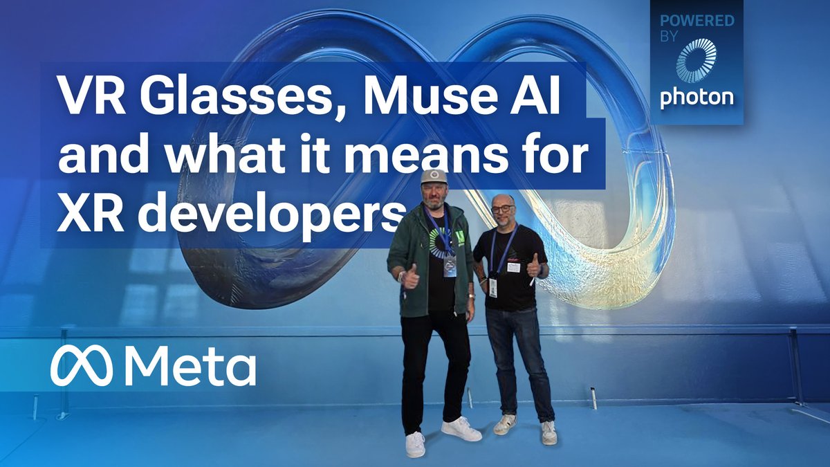 ExitGames's tweet photo. Back from #MetaConnect2026. We tried the new Meta #VR Glasses: 70° FOV instead of 110° on Quest 3, but a big gain in comfort and sharper text. Our recap covers the glasses and how to prep your app before launch.

Read it here: https://t.co/97qXvm4r2o

#meta #rayban #photon https://t.co/i5Nto0QKx0