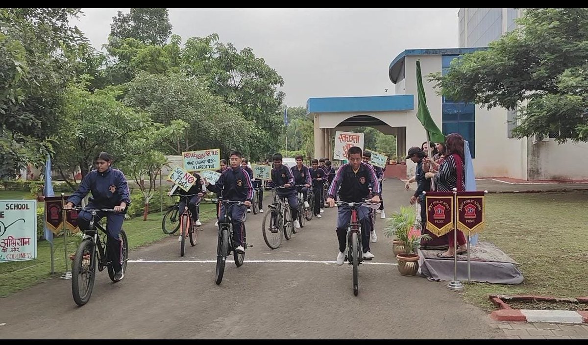 apspune01's tweet photo. Swachhata Hi Seva 2026: From Awareness to Action! 🌱
APS Pune embraced the spirit of Swachhata Hi Seva through tree plantation, cleanliness drives, community-helper appreciation, creative waste-to-art activities, poster and essay competitions, awareness campaigns and the NCC-led https://t.co/P0270h1HtU