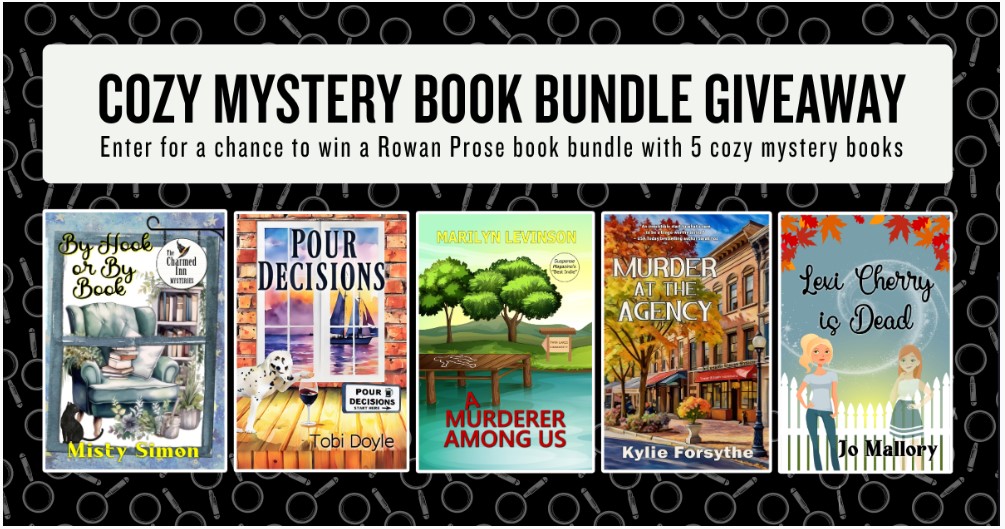 RowanProse's tweet photo. Rowan Prose has paired with Cozy Crime Reads to give away a cozy mystery book bundle. Perfect for fall reading. Go get entered today!
https://t.co/jomLTQMzbB
#bookgiveaway #cozymystery #fallreads #whodunits #cozycrimereads #BookBoost #BookCommunity https://t.co/6KqdKt9EL6