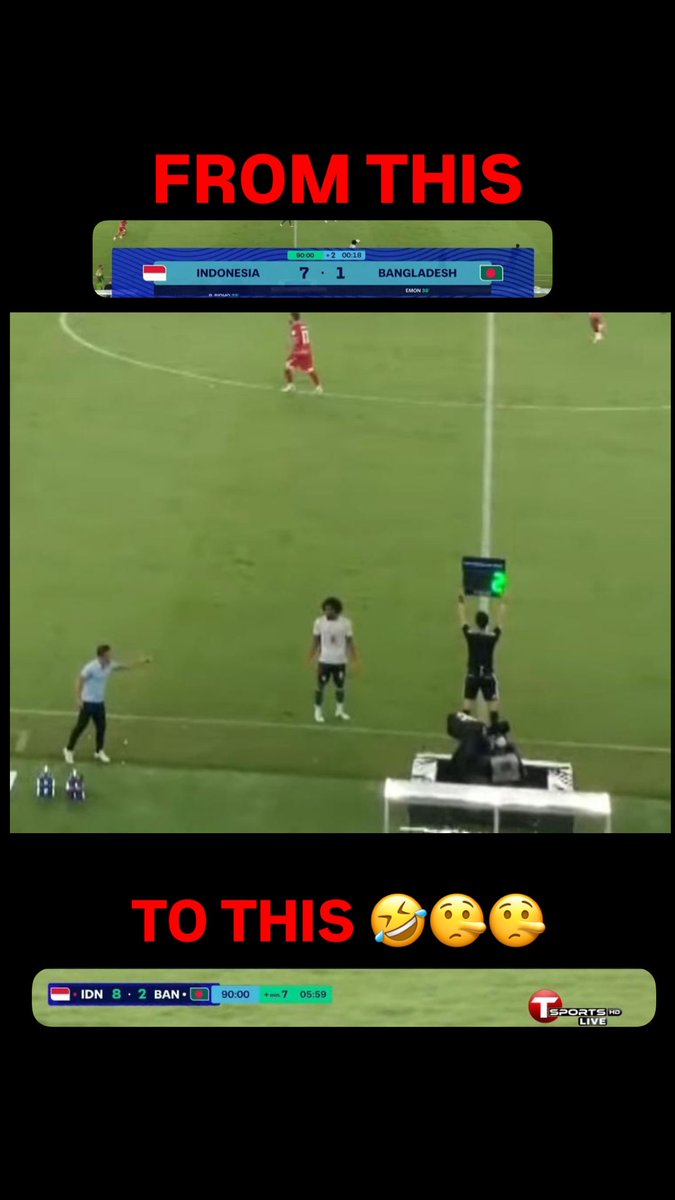 kidzzman's tweet photo. dah lama tak rasa moment malaysia ke final. bila kau dah yakin ke final tapi last minute REF tukar dari 2 minit ke 7 minit. terima kasih korap! 🤥 https://t.co/1H8iLU4Z46