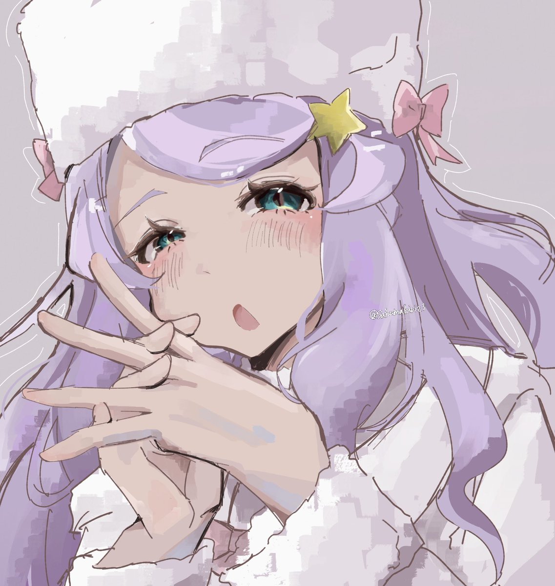 Sakumakiriz1's tweet photo. 厚塗り練習アナスタシア https://t.co/X0QPiLZmms