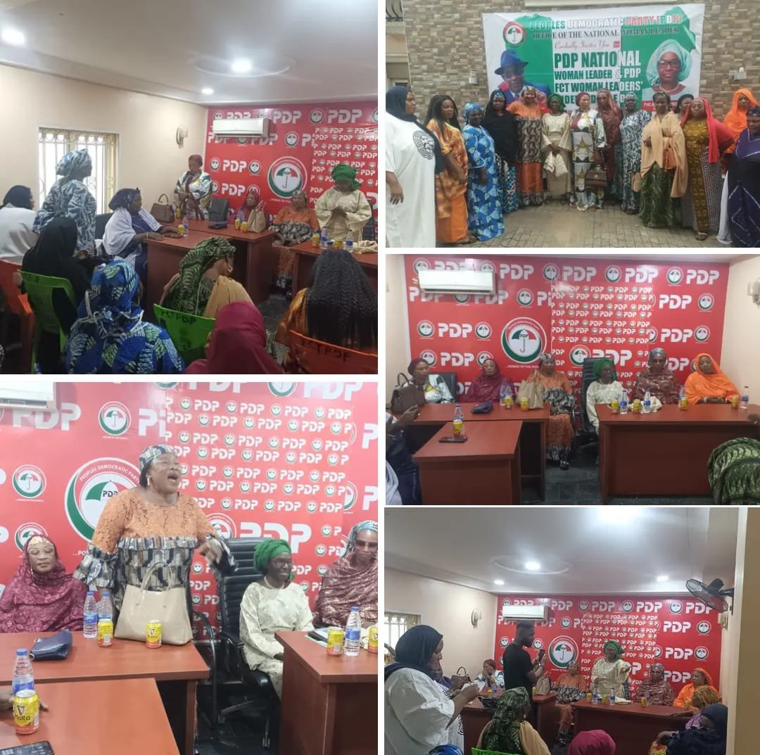 paulmcd61's tweet photo. PDP NATIONAL WOMAN LEADER, PROF. ADENIKE OGUNSHE mni, PAYS WORKING VISIT TO FCT PDP WOMEN

OCTOBER 1, 2026

The National Woman Leader of the Peoples Democratic Party (PDP), Prof. Adenike Ogunshe, mni, has intensified efforts to strengthen women participation, mobilisation and grassroots activities within the Party, following a prayer and working visit to the FCT PDP Women Chapter in Abuja.

The strategic engagement brought together women leaders from the various Area Councils of the Federal Capital Territory, as well as other party stakeholders, for extensive discussions on the future of PDP women and the need to build a stronger, more united and effective women's structure ahead of future electoral engagements.

Among those in attendance were Sa'adatu Abdullahi, Kwali Area Council Woman Leader; Mrs. Elizabeth Diko, Bwari Area Council Woman Leader; Hajiya Ramatu Musa, Abaji Area Council Woman Leader; Hajiya Sa'adatu Musa, Gwagwalada Area Council Woman Leader; Lamiche Bmasha, Kuje Area Council Woman Leader; and Mrs. Grace Amos Haruna, AMAC, alongside other women leaders and party stakeholders.

The meeting focused extensively on repositioning PDP women in the FCT, strengthening grassroots mobilisation, improving coordination among women leaders across the Area Councils, encouraging greater participation in party activities, and creating a more formidable platform for women to contribute to the growth and electoral success of the PDP.

Prof. Ogunshe stressed the strategic importance of women to the strength and future of the Peoples Democratic Party, noting that a strong party structure cannot be achieved without an active, united and well organised women's wing.

She further emphasised the need for sustained engagement at the grassroots, stronger internal collaboration and collective action among PDP women across the FCT.

The working visit is part of the National Women's Wing's broader efforts to strengthen party structures, deepen grassroots mobilisation and position PDP women as a major force in the Party's political advancement ahead of the 2027 general elections.

The engagement ended with a renewed commitment by the women leaders to work collectively towards building a stronger, more united and more formidable PDP in the Federal Capital Territory.

PDP NATIONAL MEDIA HUB