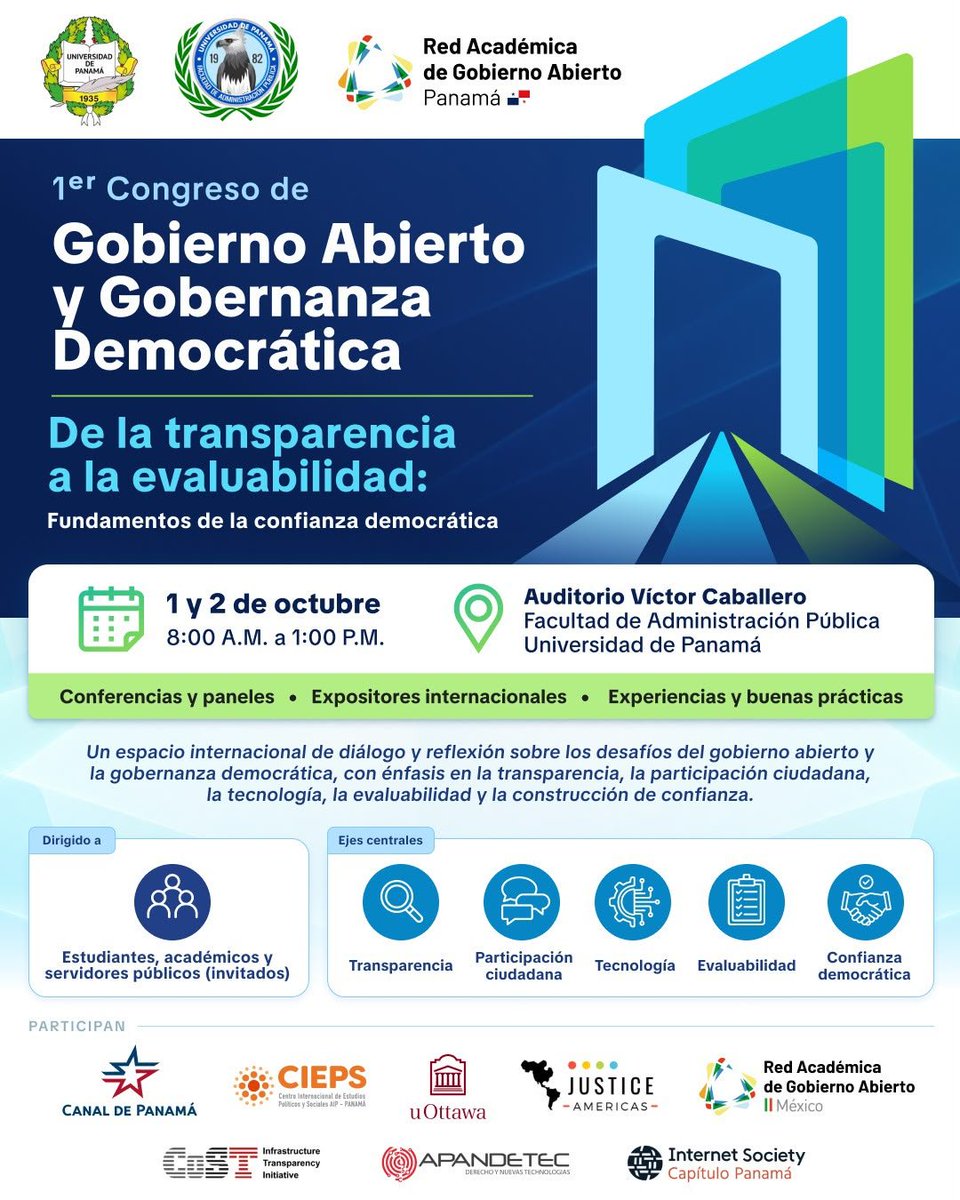 apandetec's tweet photo. 🚀 ¿Te interesan la tecnología, la transparencia y la innovación pública?
Sigue EN VIVO el 1er Congreso de Gobierno Abierto y Gobernanza Democrática y conoce nuevas ideas sobre participación ciudadana, GovTech y confianza democrática.
🎥 https://t.co/A4FvbzW8Pn⁠� https://t.co/RH2xn1dYDg