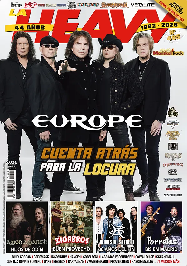mariskalrock's tweet photo. 🔥 ¡La Heavy 485 ya está a la venta en nuestra tienda online por 6 € (envío incluido) y en los mejores kioscos y puntos de venta!
@europetheband protagoniza la portada junto a @AmonAmarthBand @HdS__Oficial #LosZigarros @Porretas5 @Slayer y muchos más.
👉 https://t.co/dNMMw2jtHp https://t.co/I8k9F0ypcr
