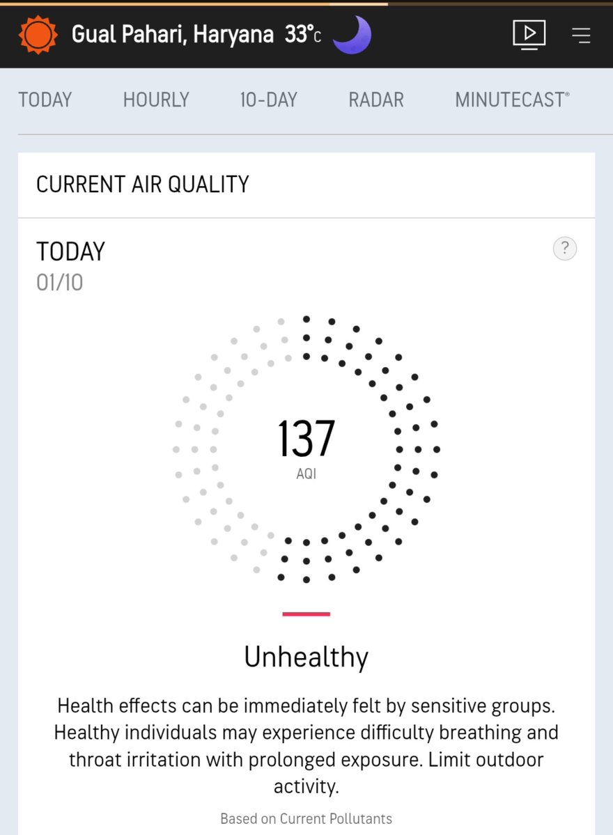 AnnuBararia's tweet photo. #Airpollution is worsening by the day. @CAQM_Official @PradeepIAS_HR @OfficialGMDA @MunCorpGurugram 
Pls send officials to do the needful. This has become a daily practice. https://t.co/QUS4PHcMXi