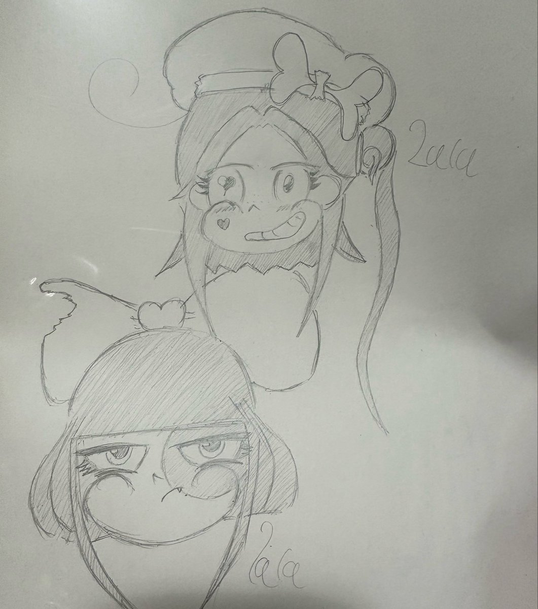 MINMIN_9689's tweet photo. 前、ふと頭の中にぶわぁぁぁ〜って浮かんだキャラクター。すぐにペンを取り描いてみた。なんかもっと仕上げていけば良いオリキャラになってくれそう…？

ルルとララでございます。
出来損ないのパントマイマーしてます。
有名になりたいです。

まだこのくらいしか思い浮かばん。 https://t.co/NpoSWDtpZX