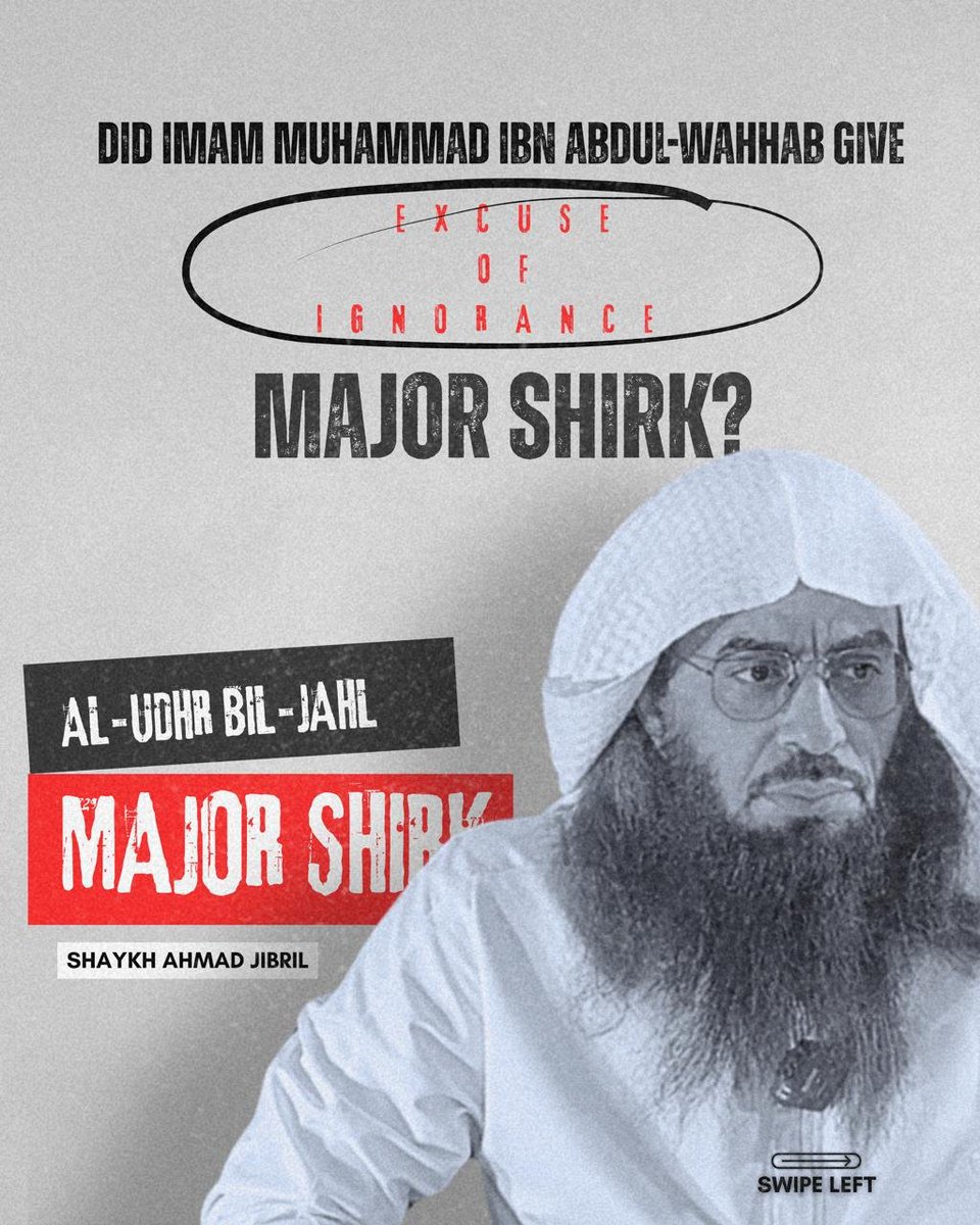 TawhidRemind3rs's tweet photo. The reality of Muhammad ibn Abdul Wahhabs stance on udhr bil jahl of major shirk

#imamofthewest #shaykhahmadmusajibril #shaykhhamj https://t.co/HMU5EnrGj3