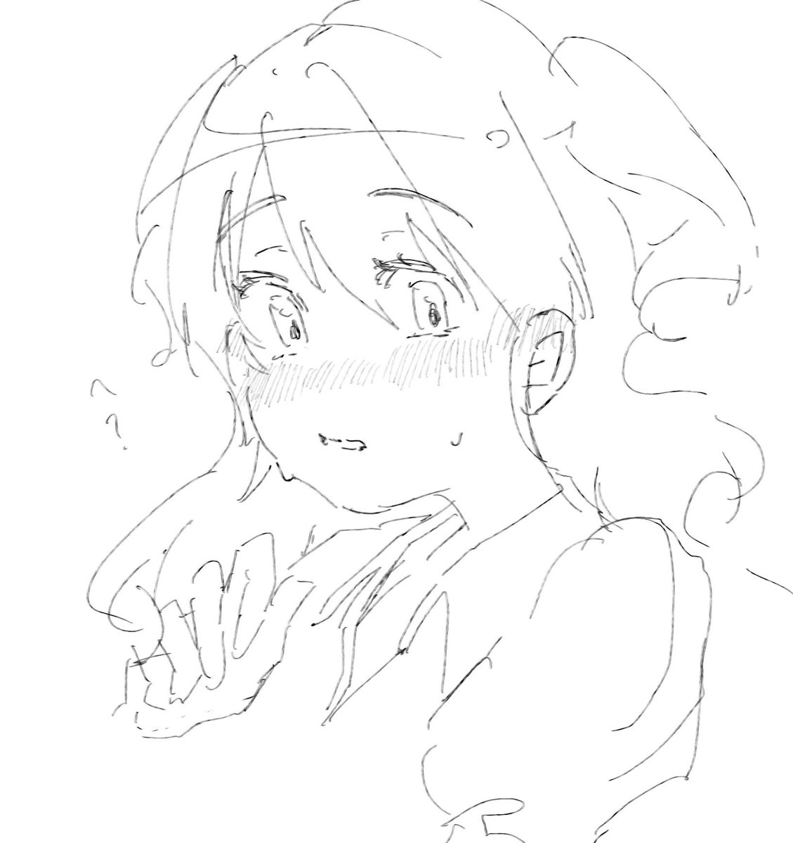 jbbr4a's tweet photo. 照れ顔描いてみた可愛い
 #照れ顔 https://t.co/utqXSSF25I