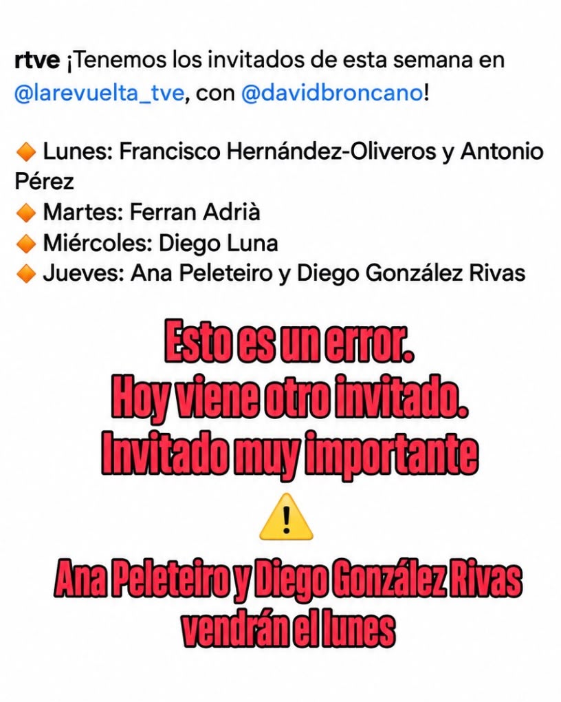 LaRevuelta_TVE's tweet photo. Aclaración importante. https://t.co/t244YxSHsu