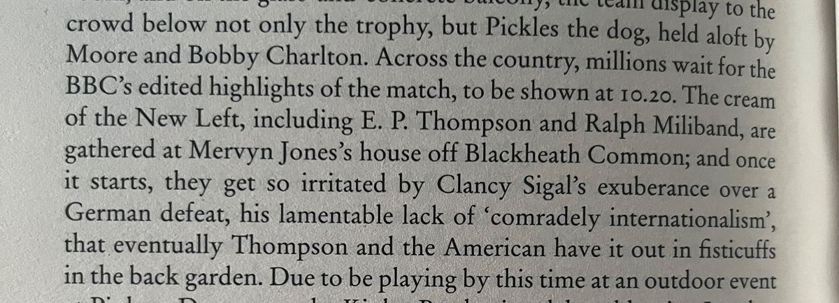 johnpmerrick's tweet photo. Incredible story from the new David Kynaston book about members of the New Left watching the 1966 World Cup final https://t.co/xcz0k4Uvyd